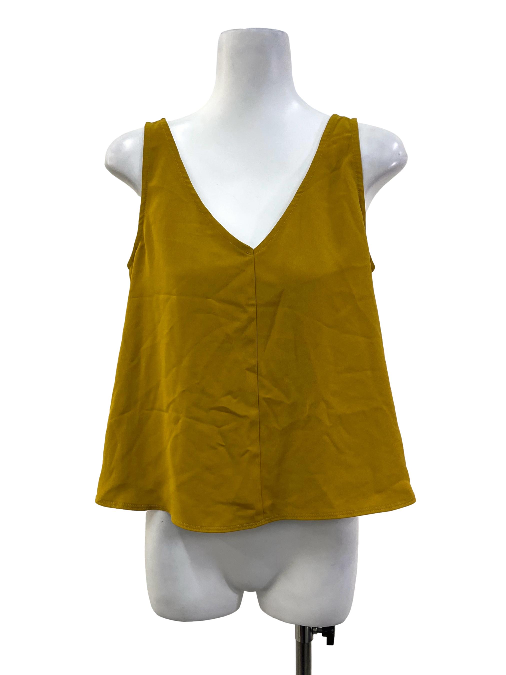 Yellow V Neck Cami Top