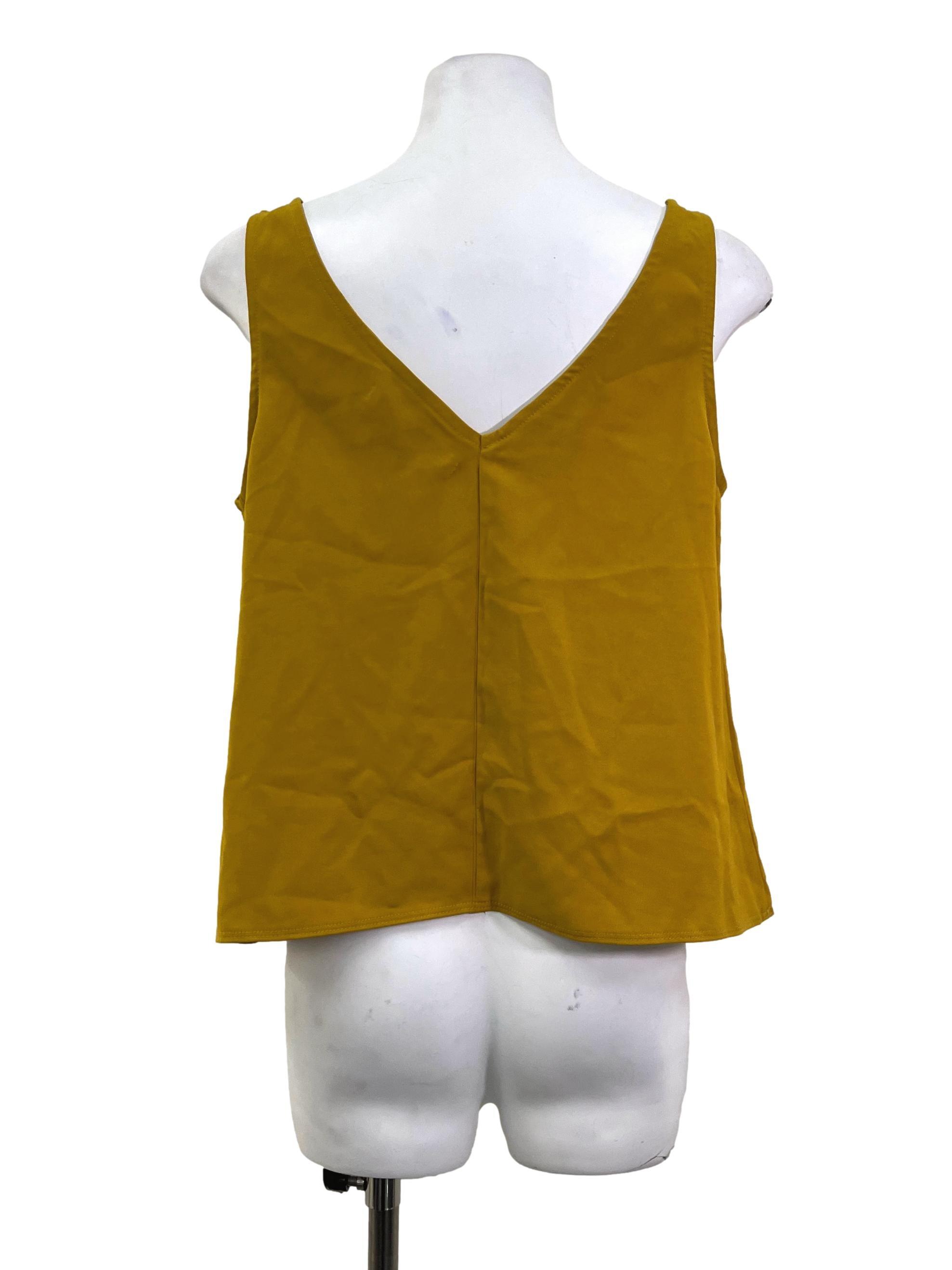 Yellow V Neck Cami Top