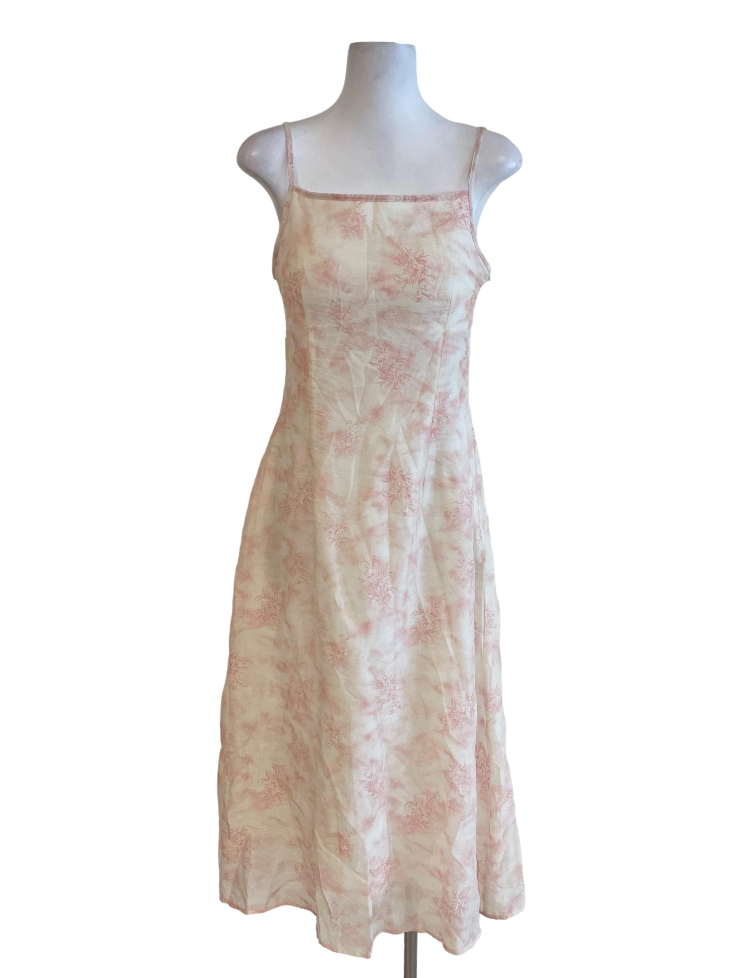 Ivory Floral Cami Slip Dress