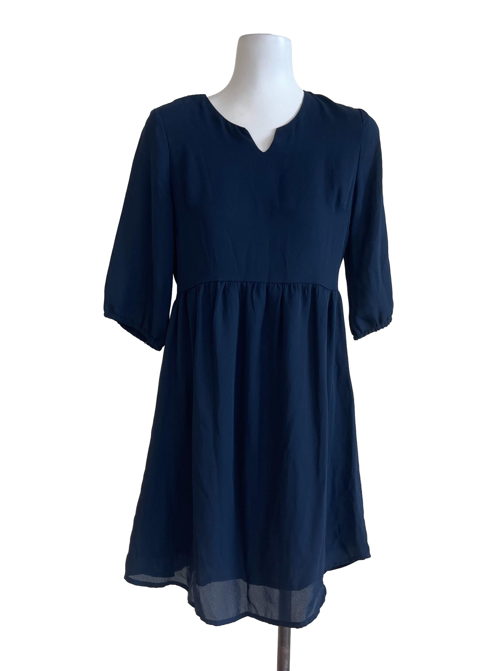 Navy Blue Mini Dress
