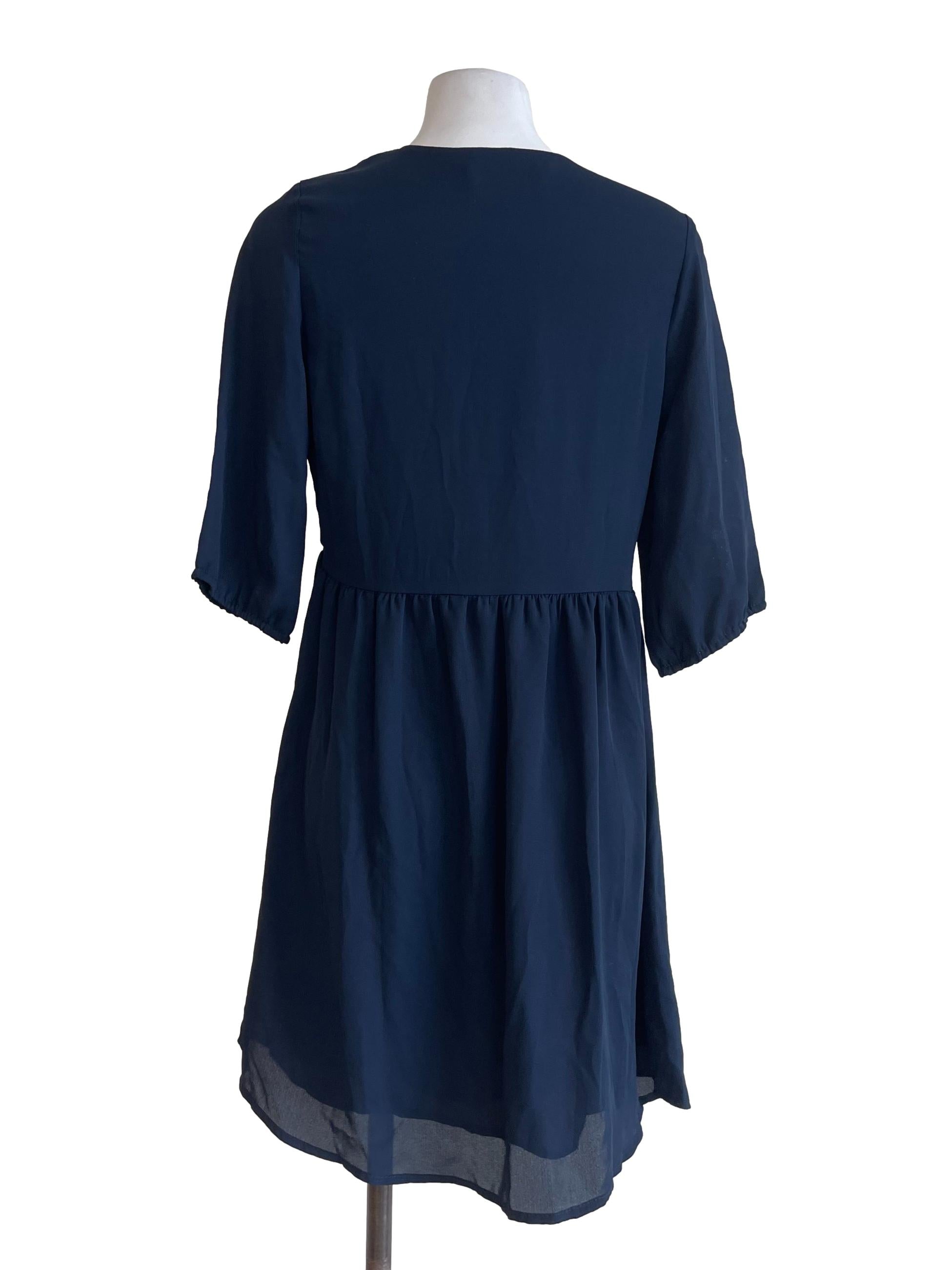 Navy Blue Mini Dress