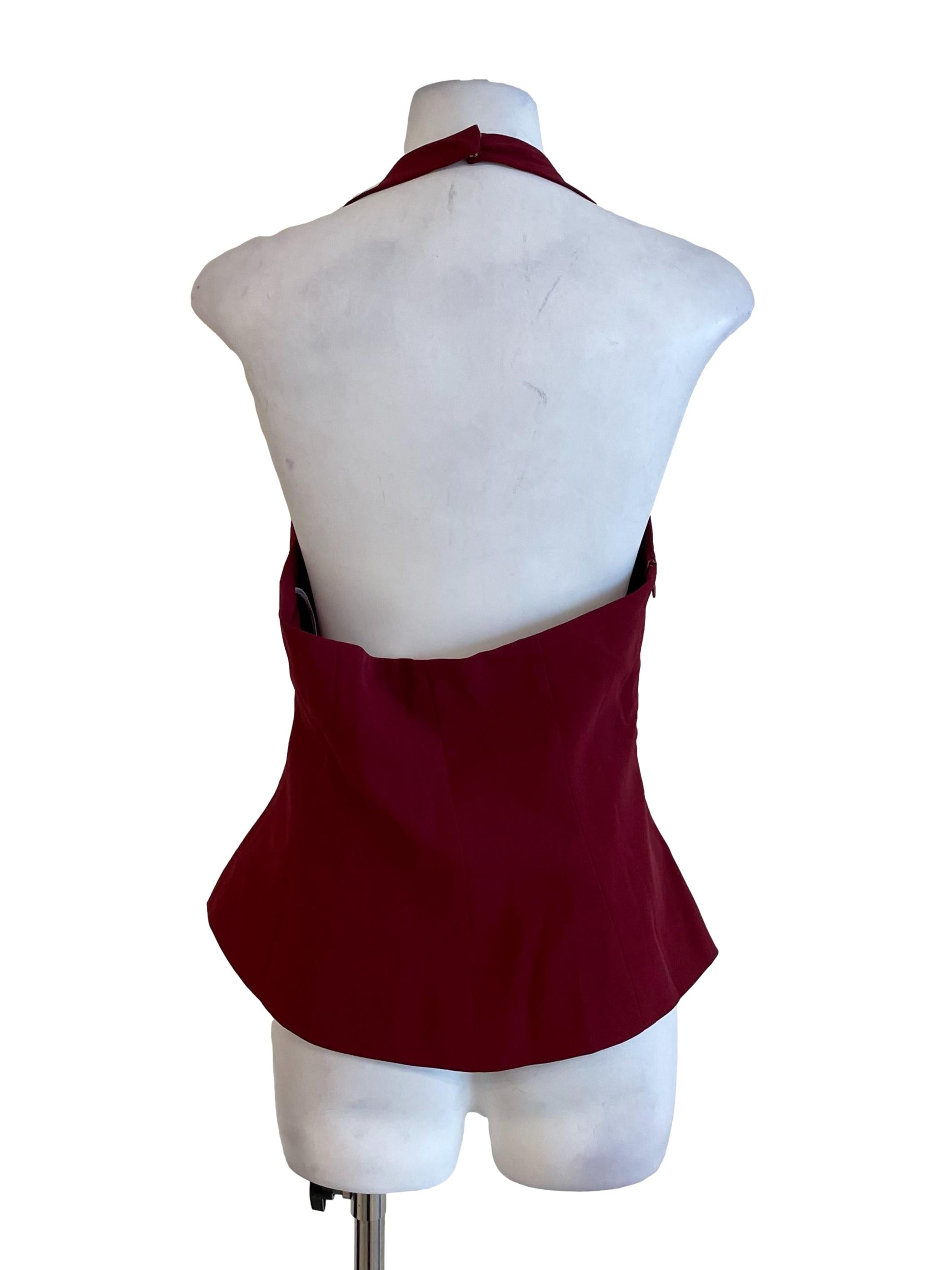 Blood Halter Neck Skinny Top