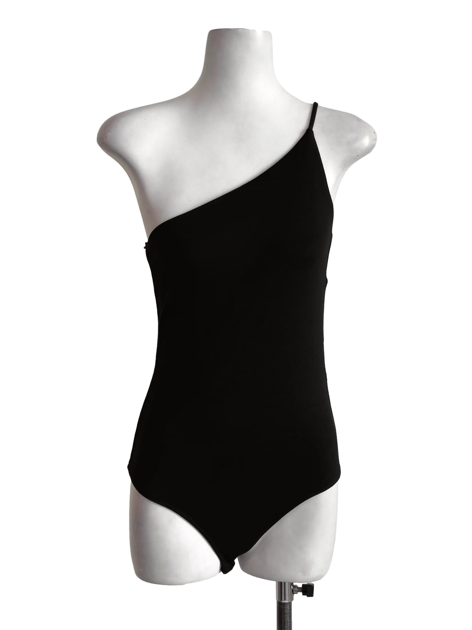 Black Off Shoulder Bodysuit LB
