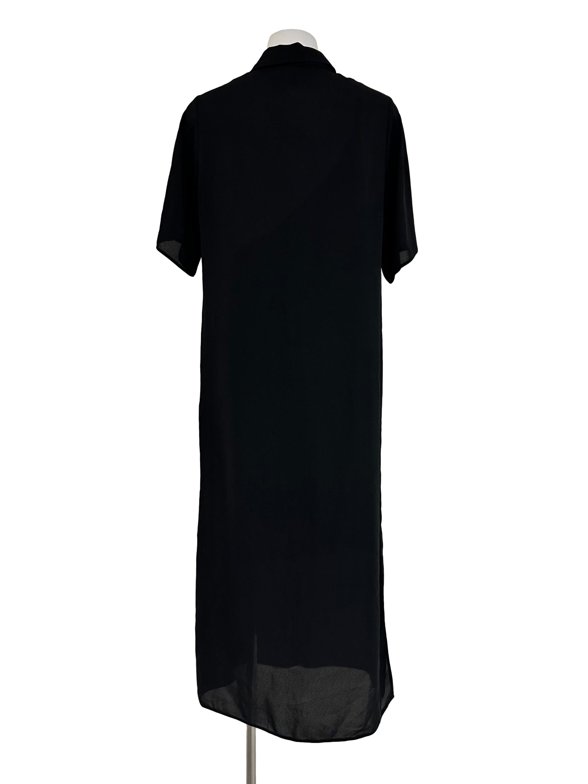 Spider Black Collar Dress