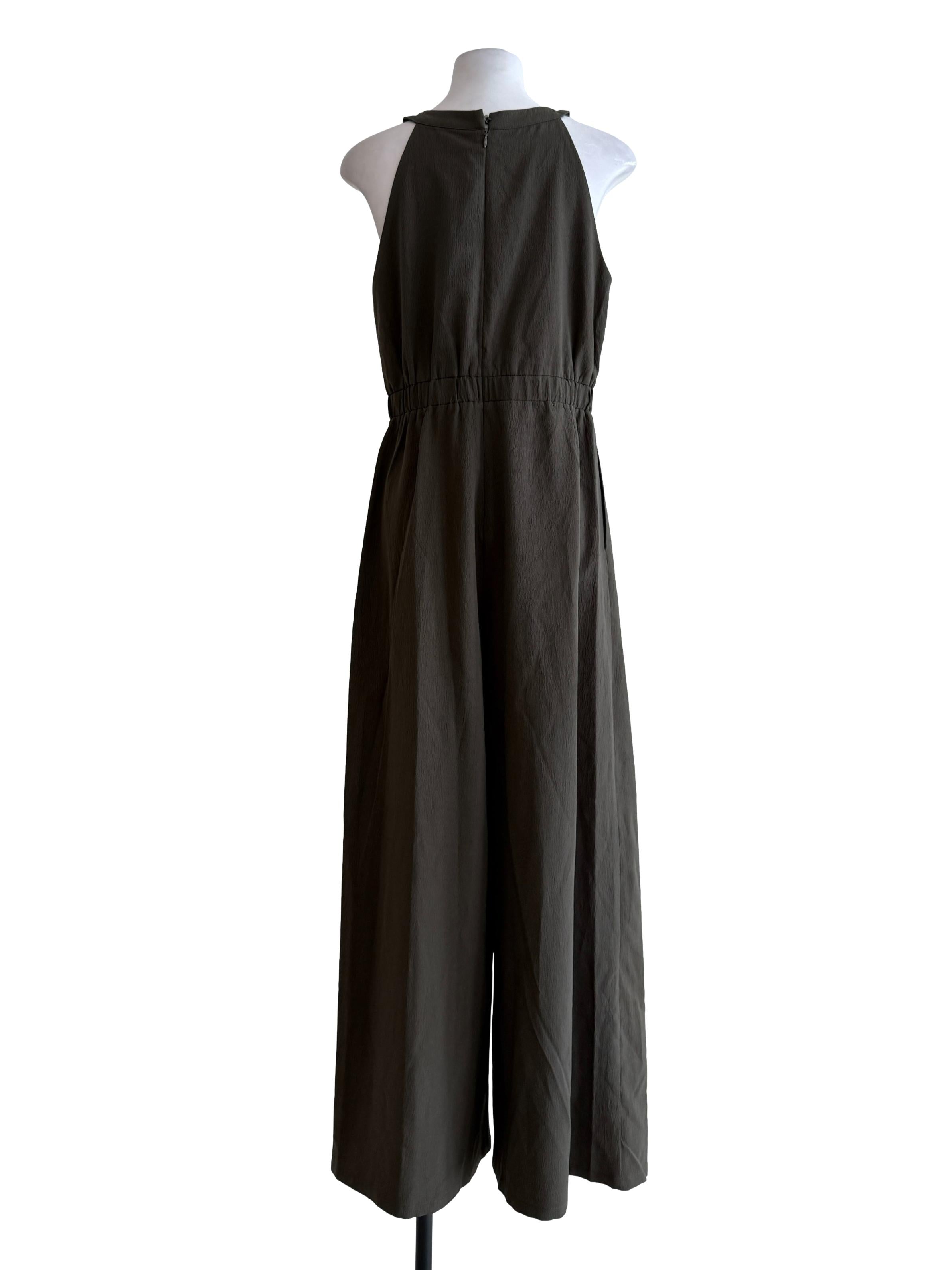 Seaweed Green Wide Leg Jumpsuit