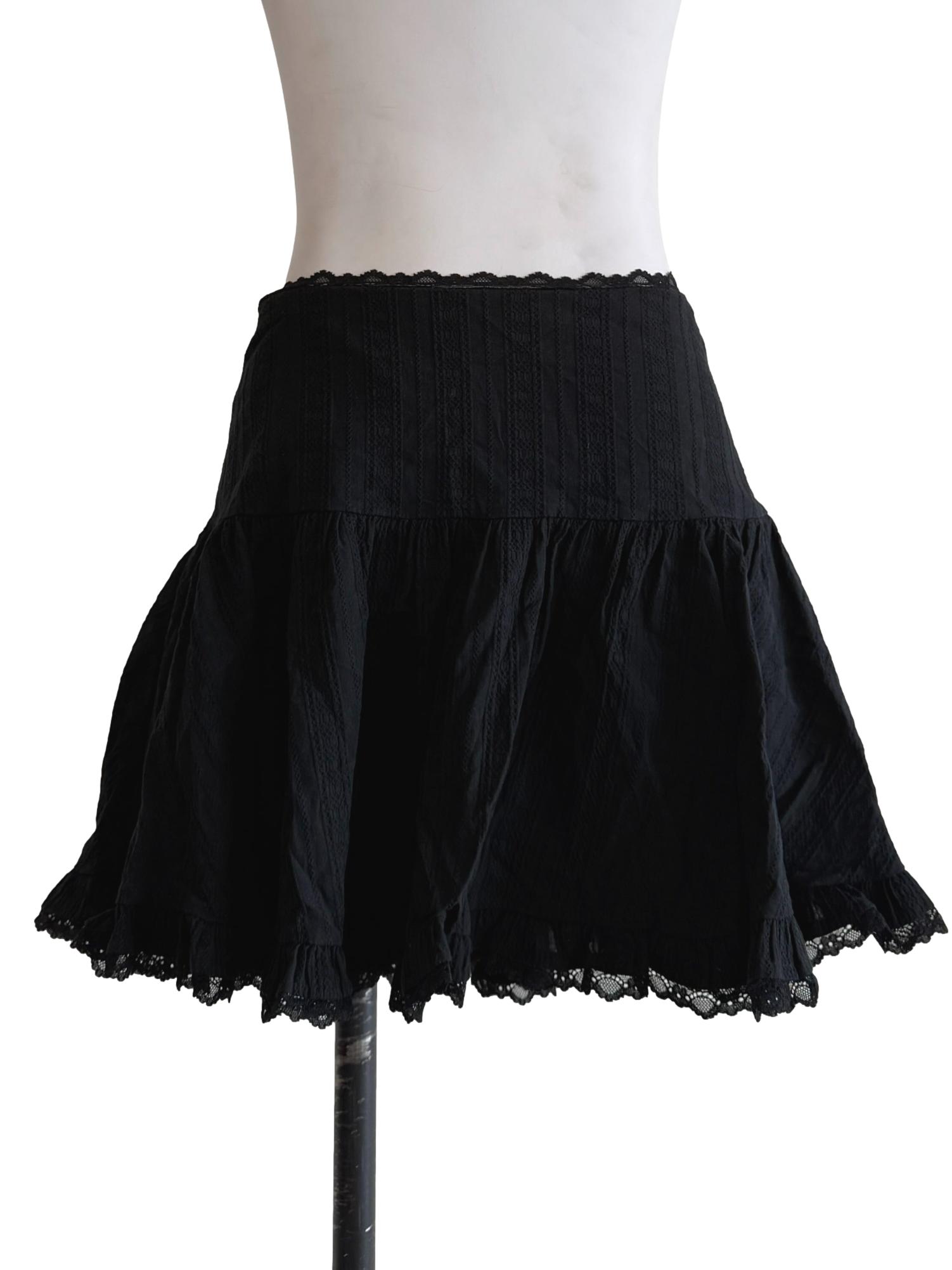 Black Tiered Ruffle Skorts
