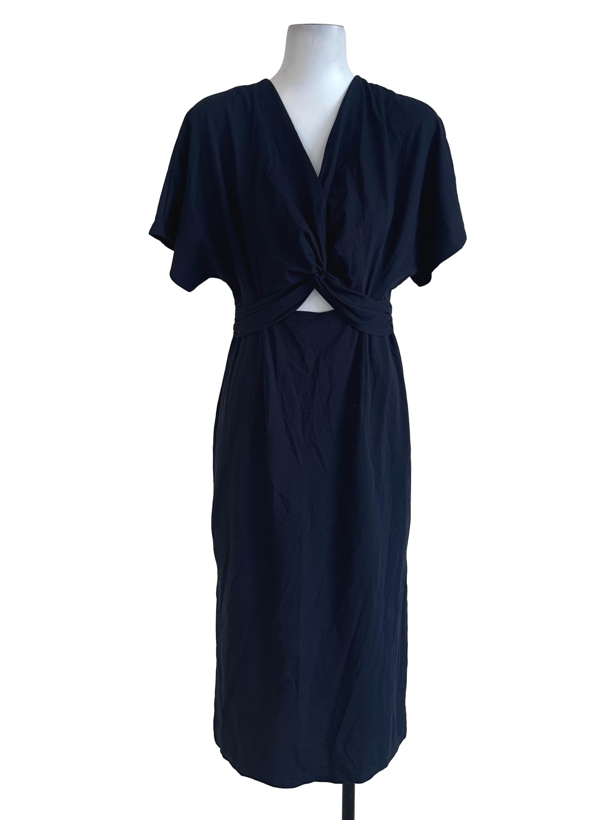 Midnight Blue Plain Dress