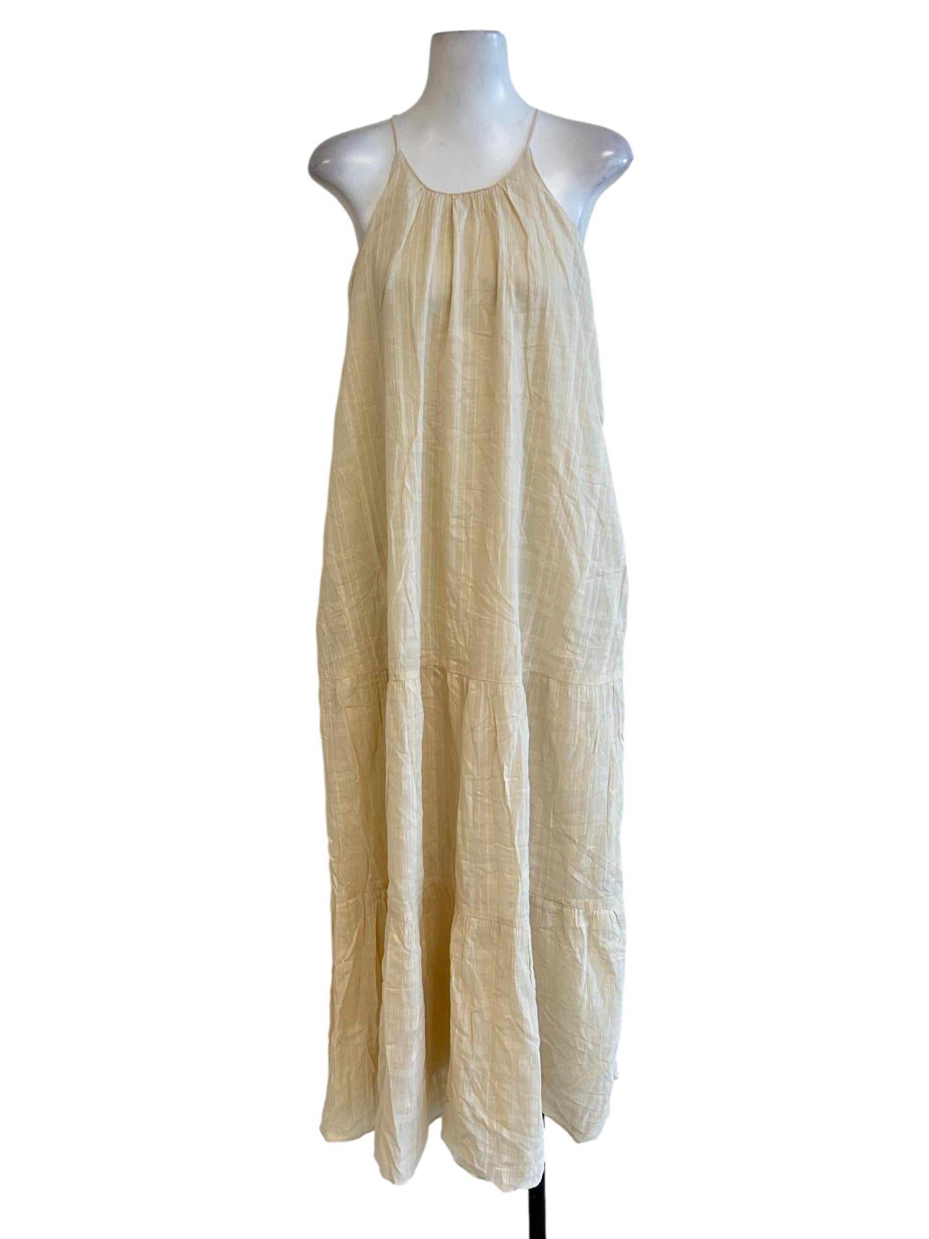 Beige Textured Dress