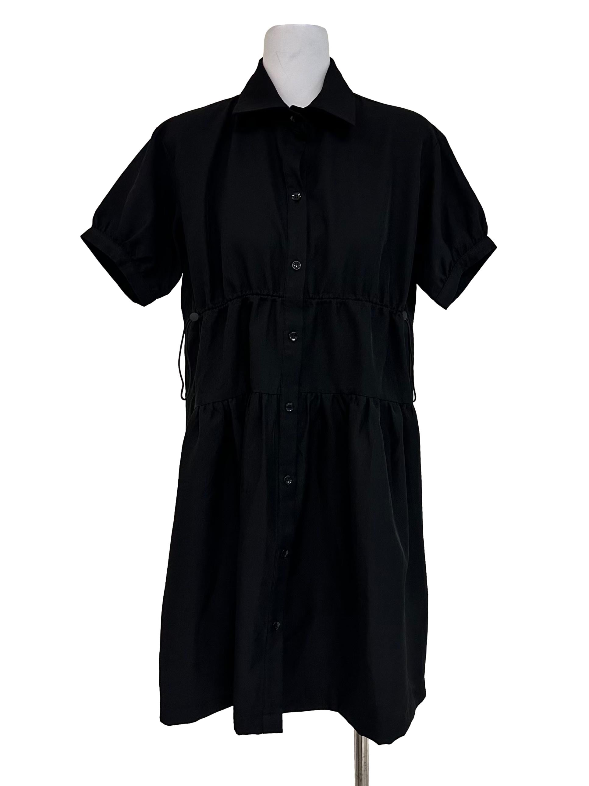 Ebony Black Collar Dress