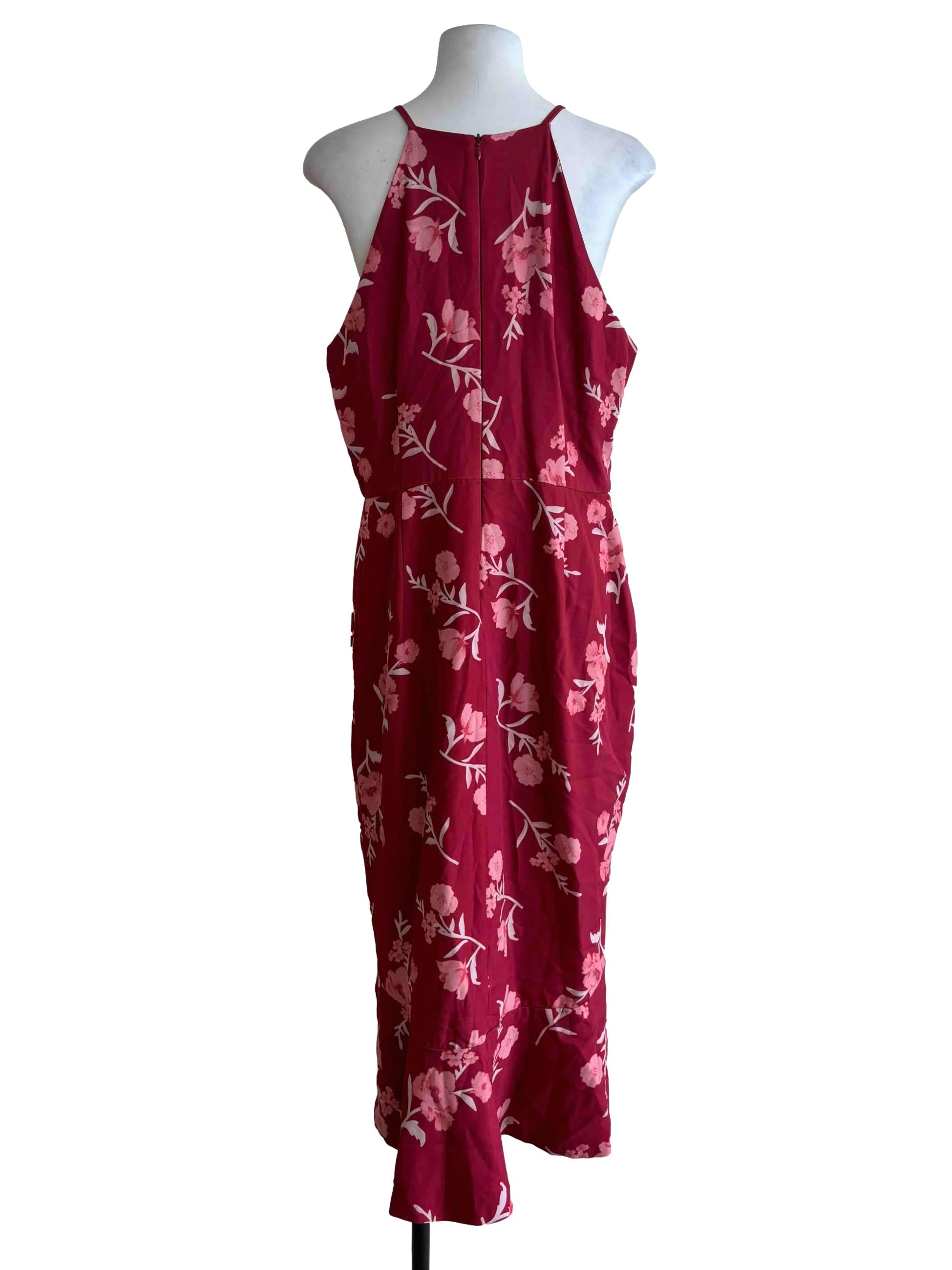 Rouge Pink Floral Sheath Dress