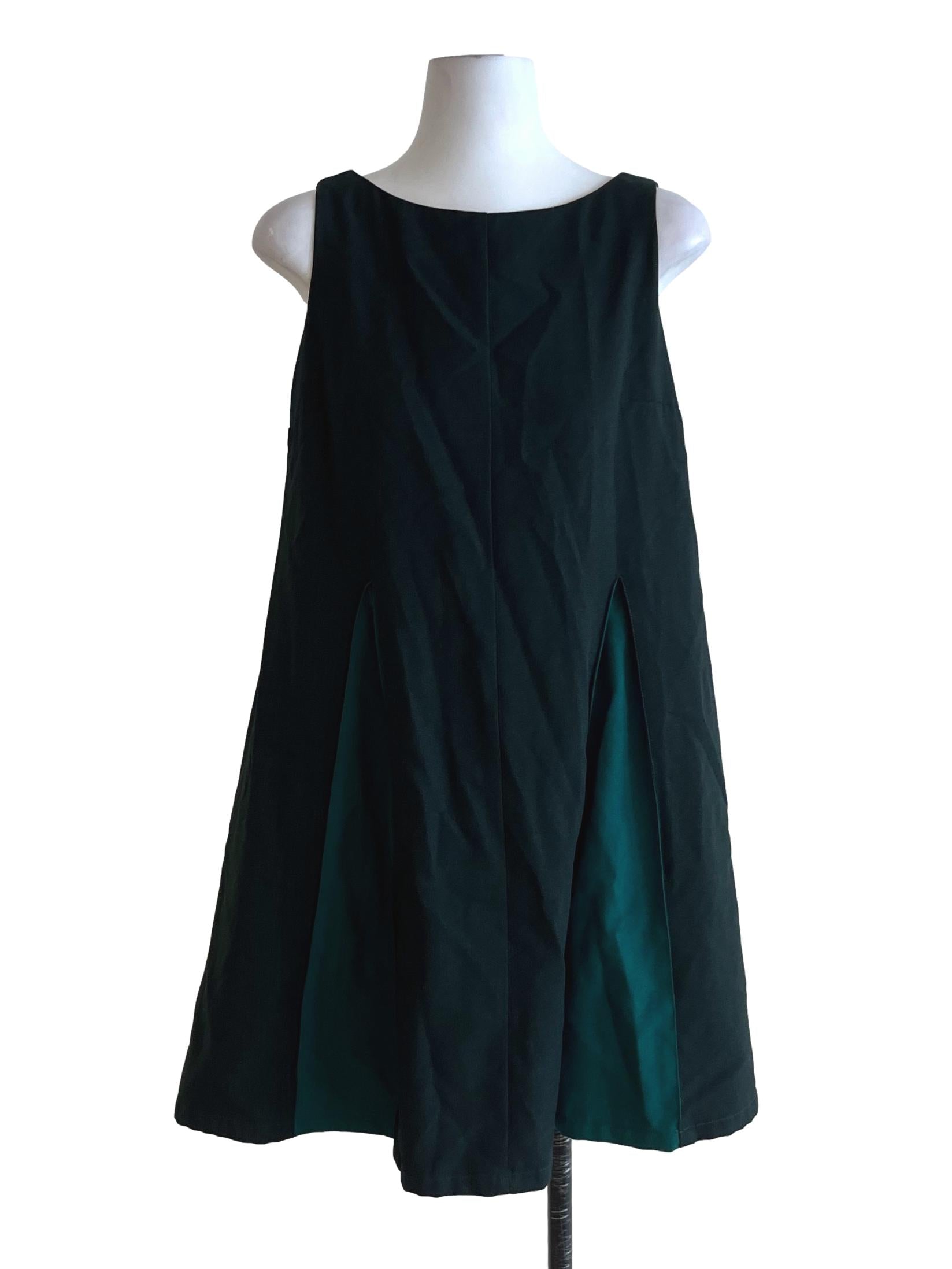 Seaweed Green Sabrina Neckline Shift Dress
