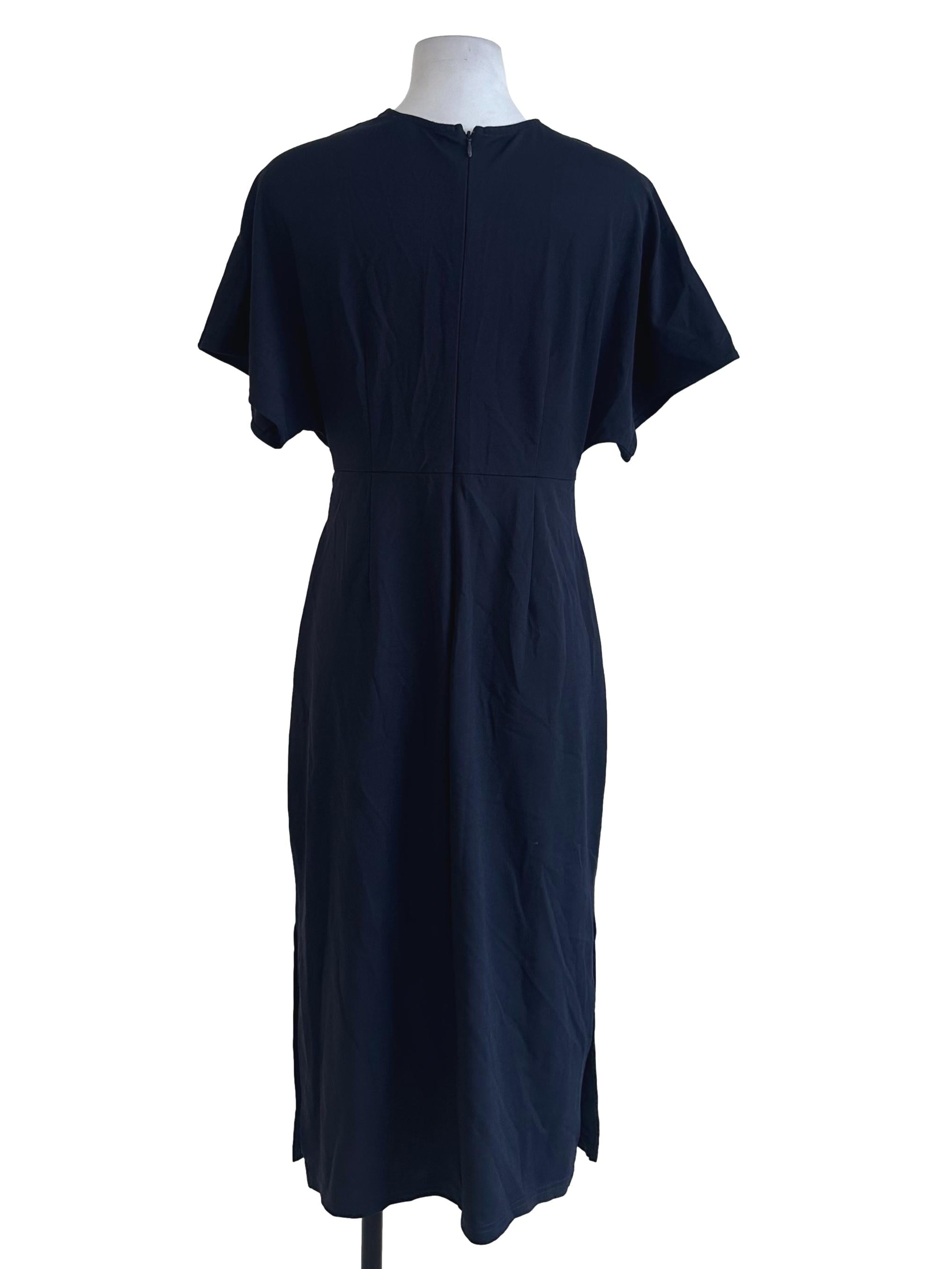Midnight Blue Plain Dress