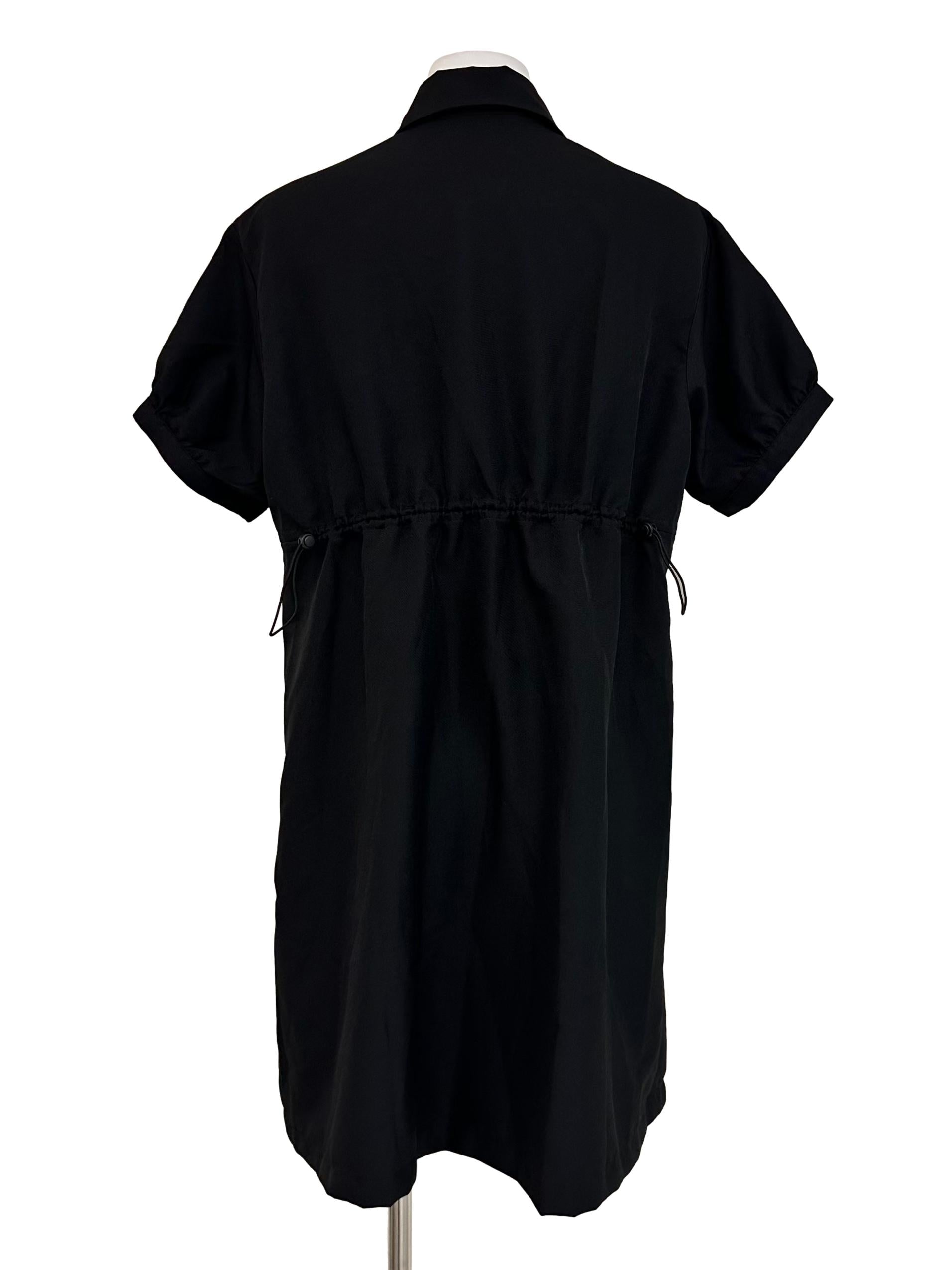 Ebony Black Collar Dress