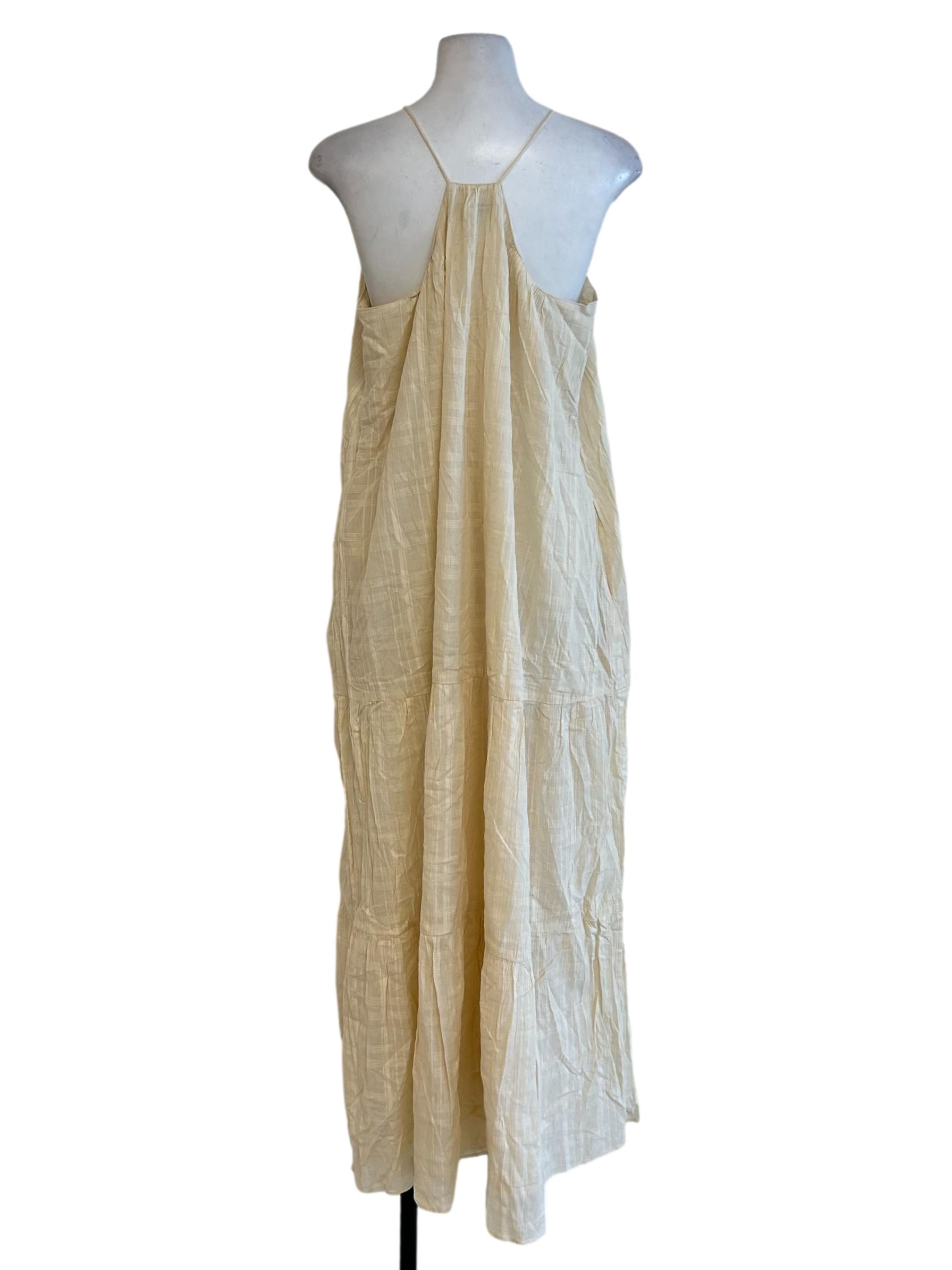 Beige Textured Dress