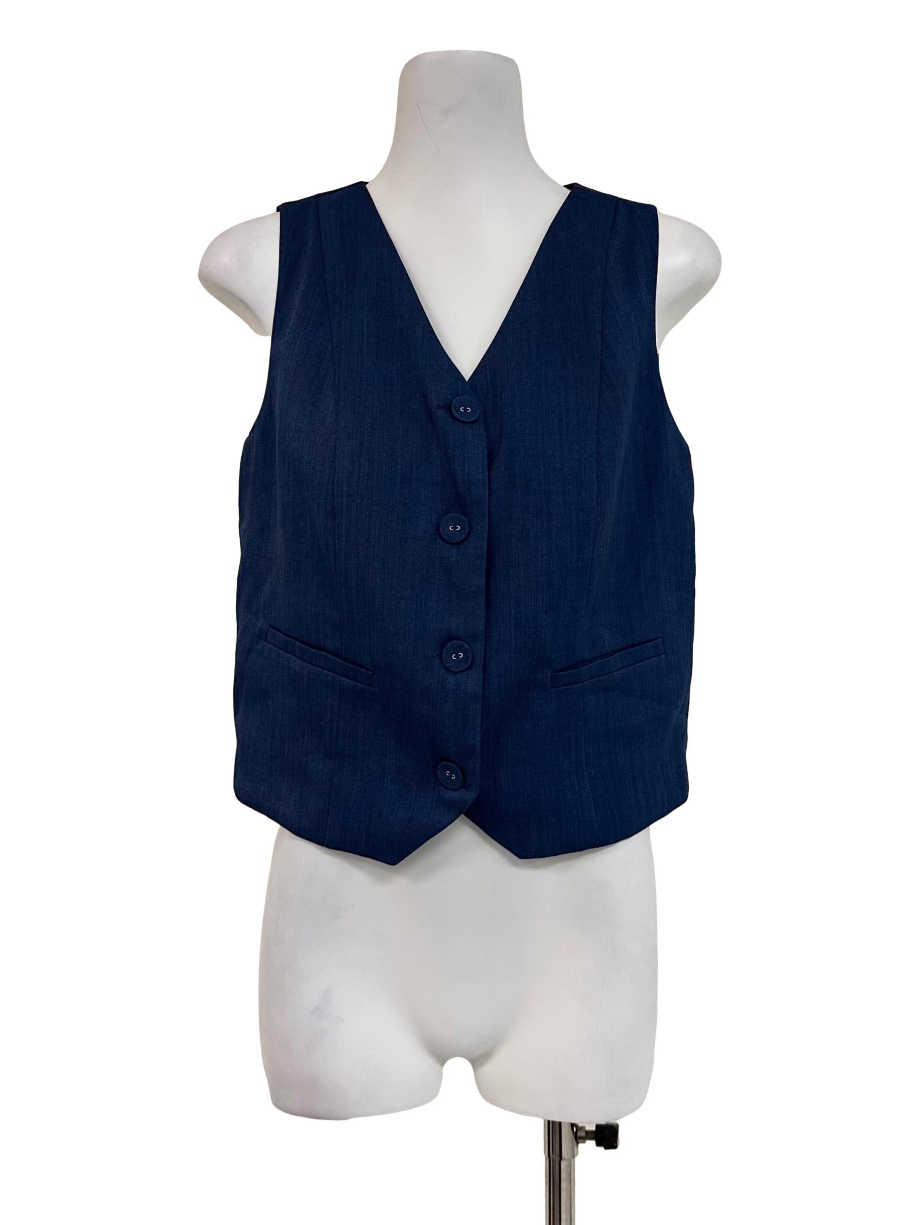 Blue Denim Vest
