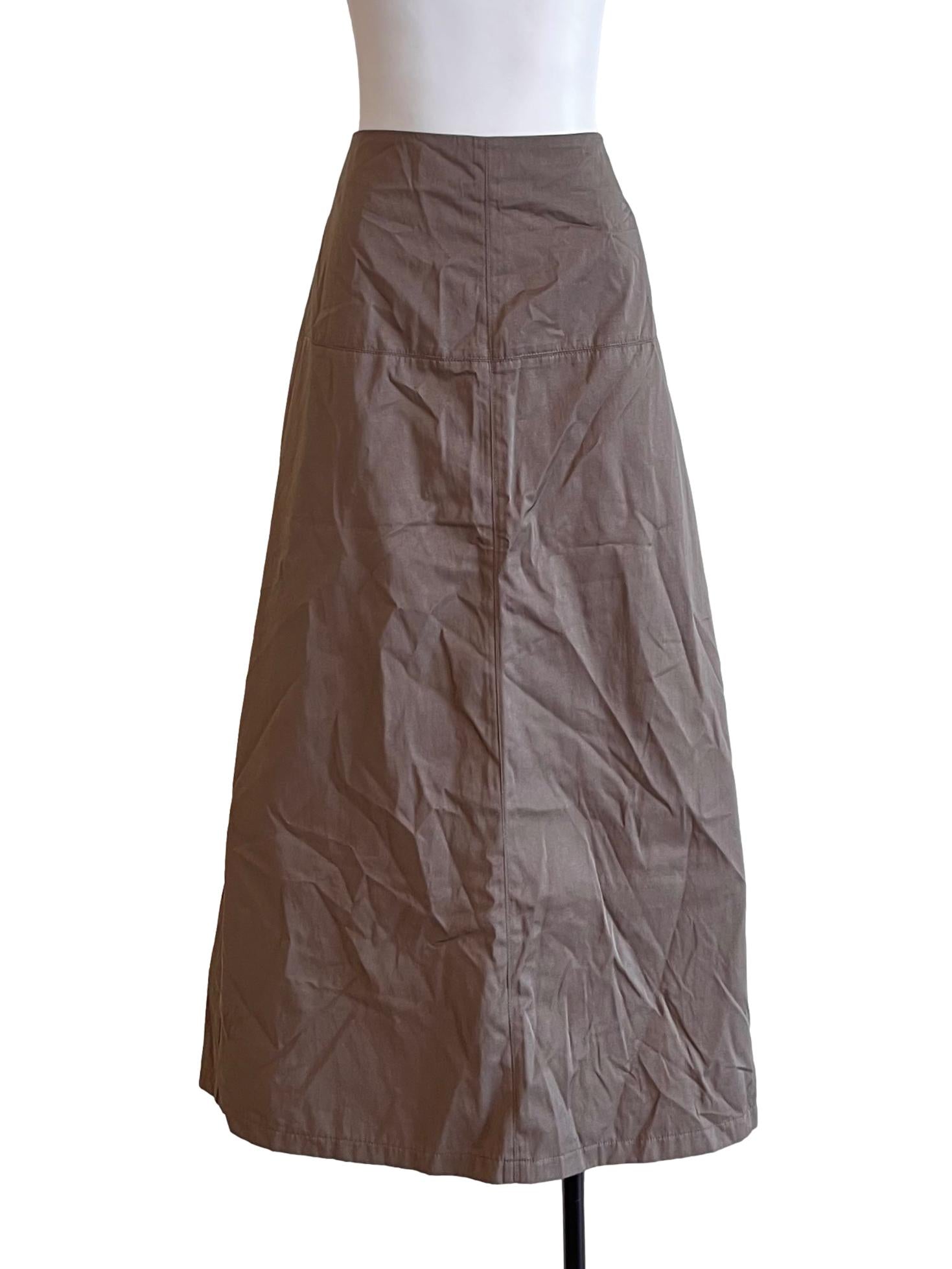 Coffee Brown A-Line Skirt