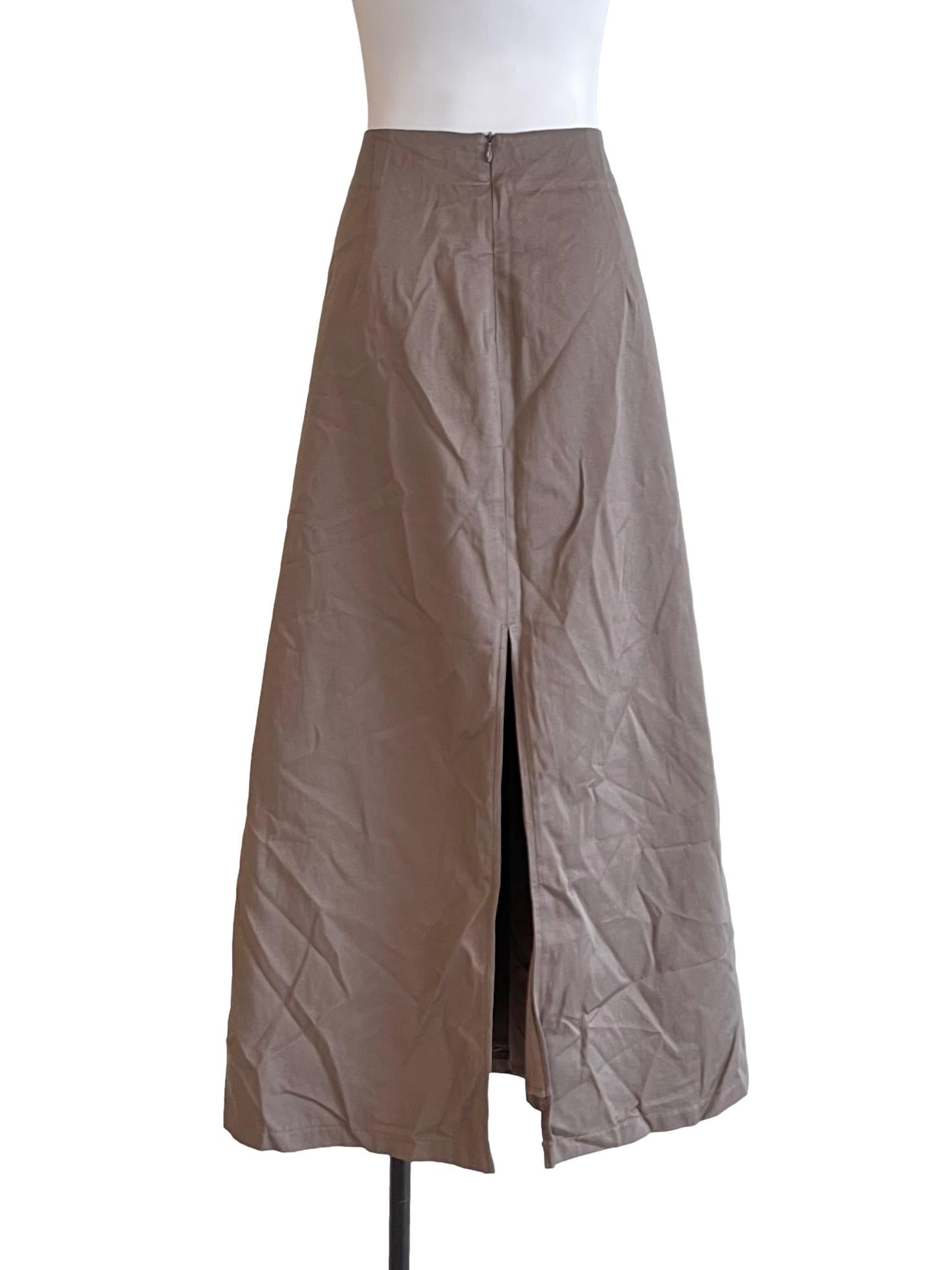Coffee Brown A-Line Skirt