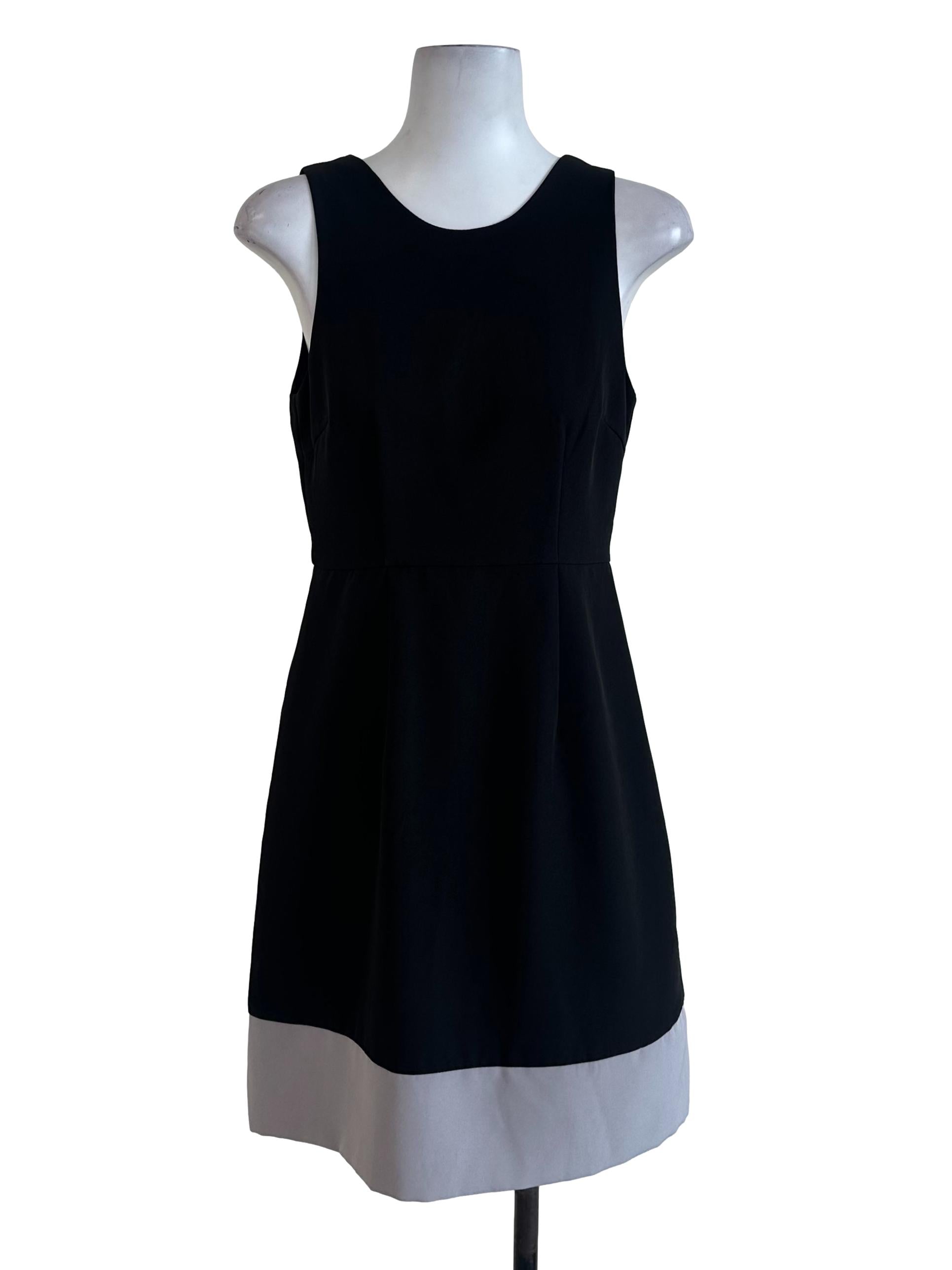 Black Grey Plain Dress
