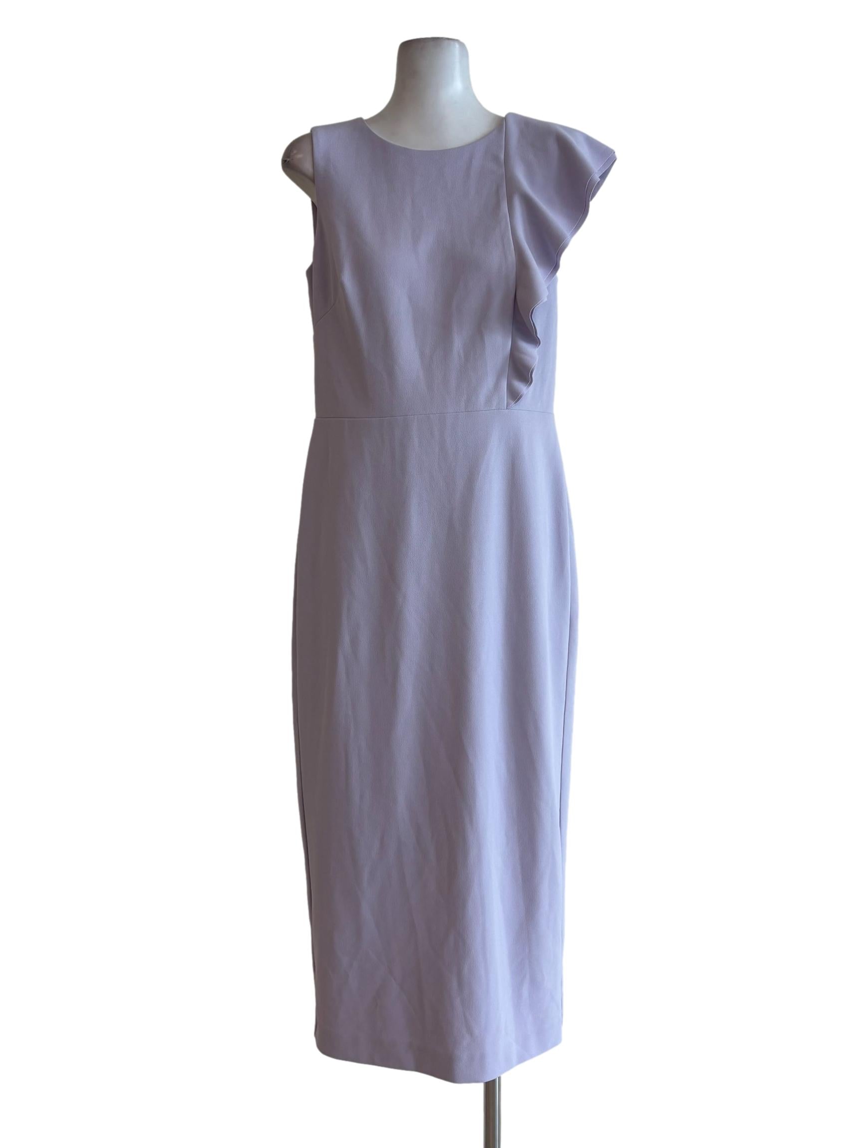 Lavender Sleeveless Pencil Dress