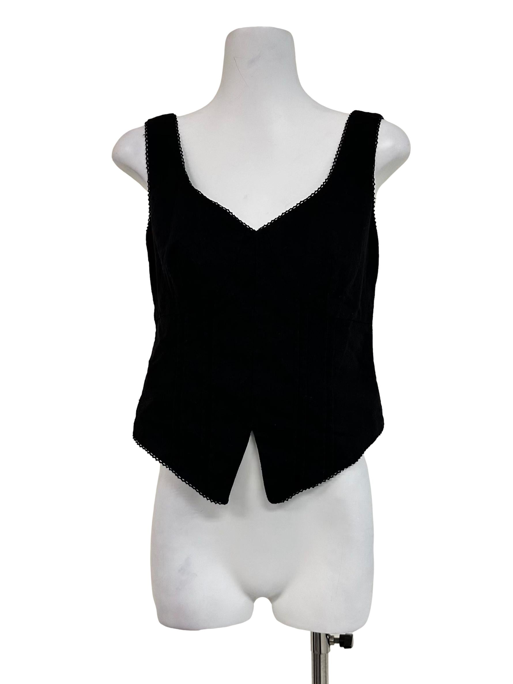 Black Non Padded Sleeveless Top