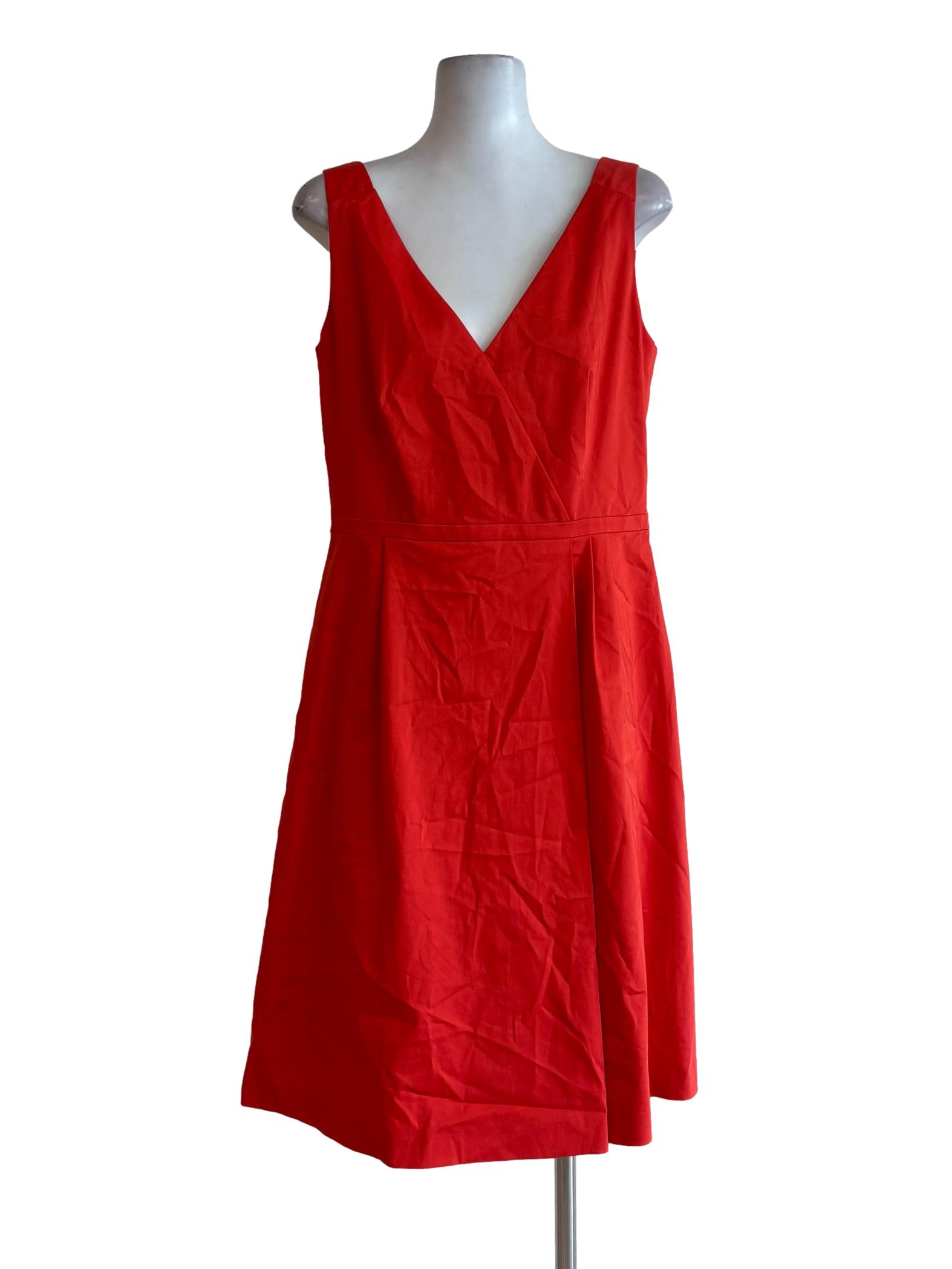 Scarlet Red Surplice Dress