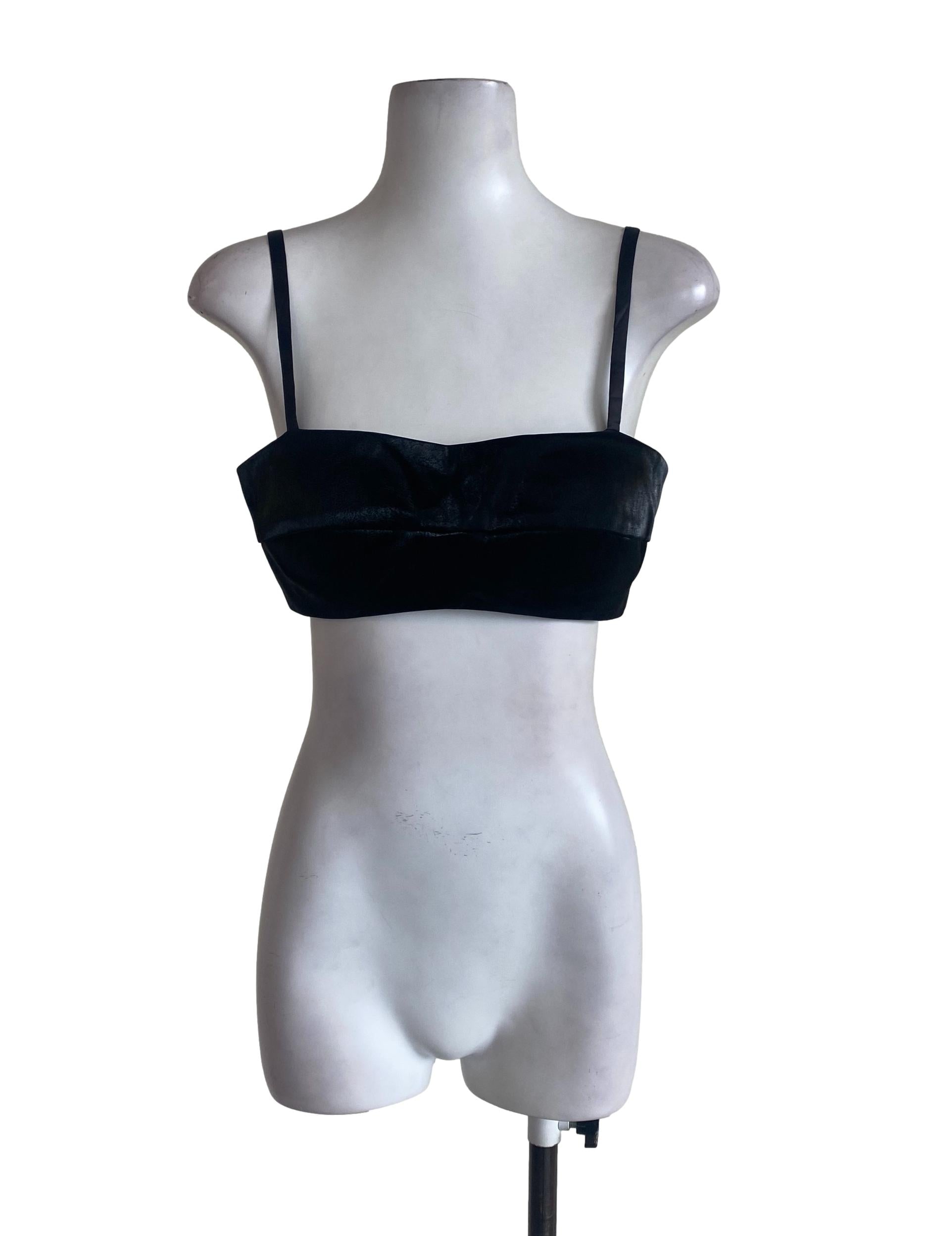 Black Sweetheart Crop Top LB