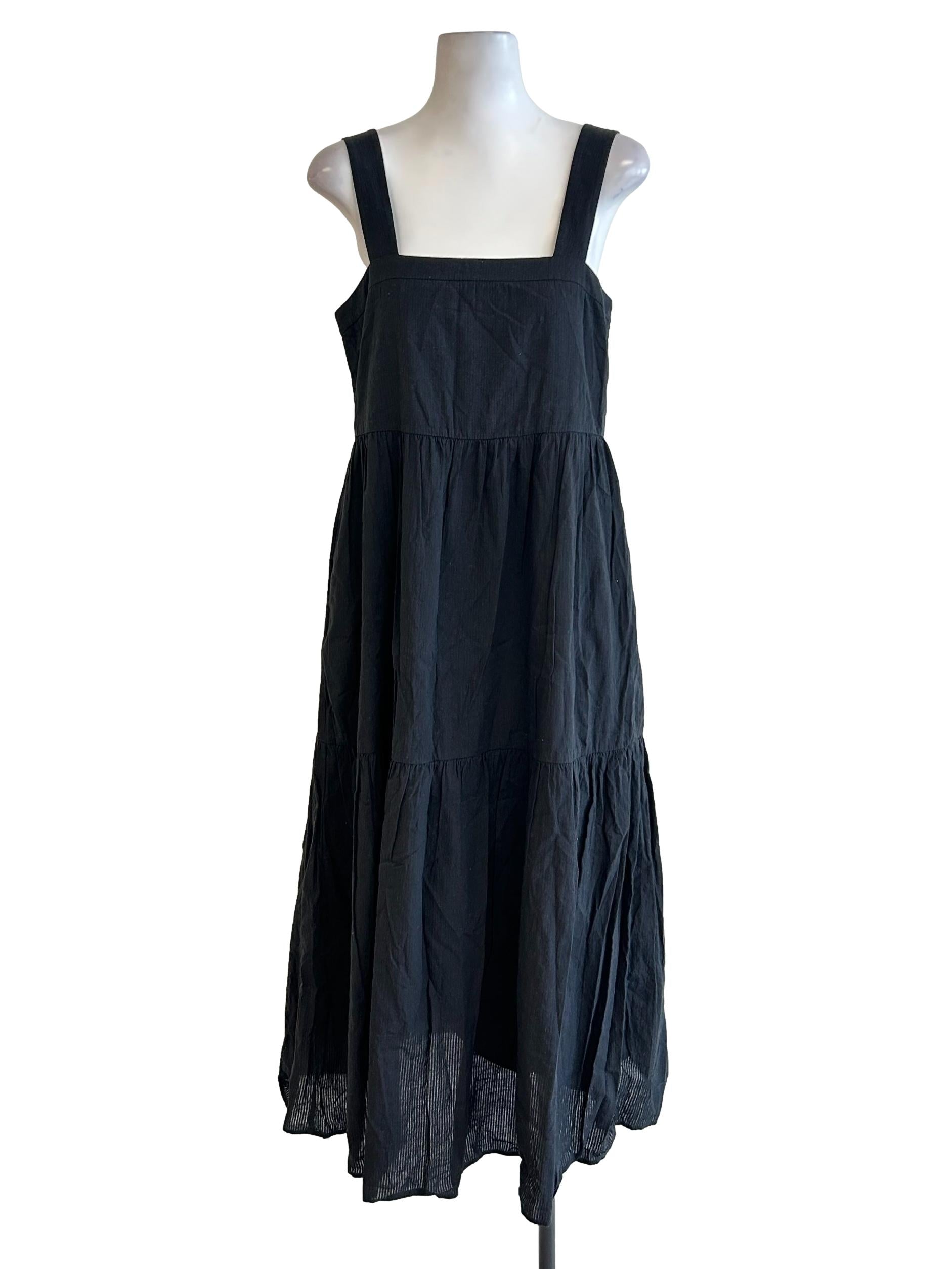 Jet Black Tiered Dress OSN