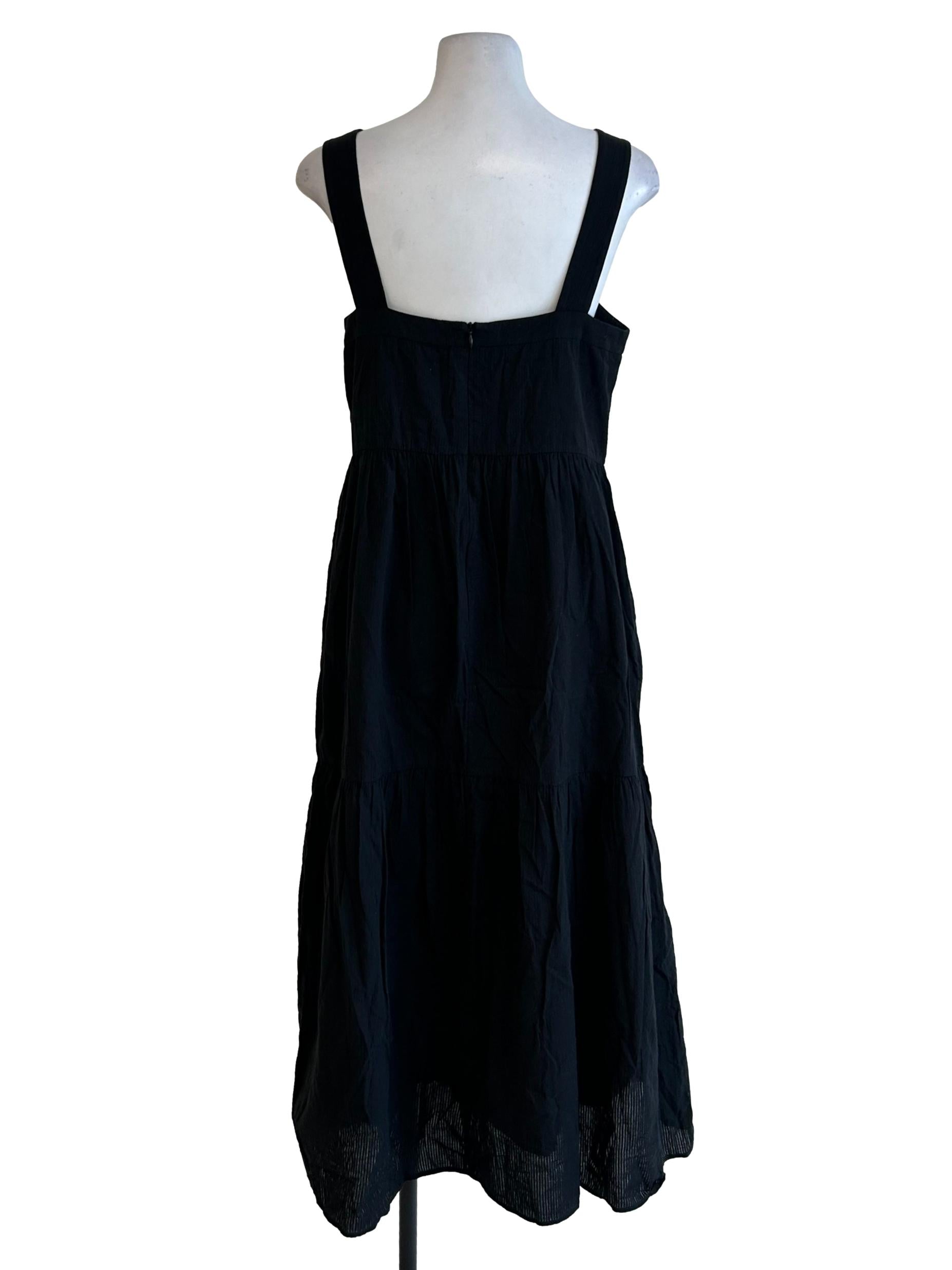 Jet Black Tiered Dress OSN