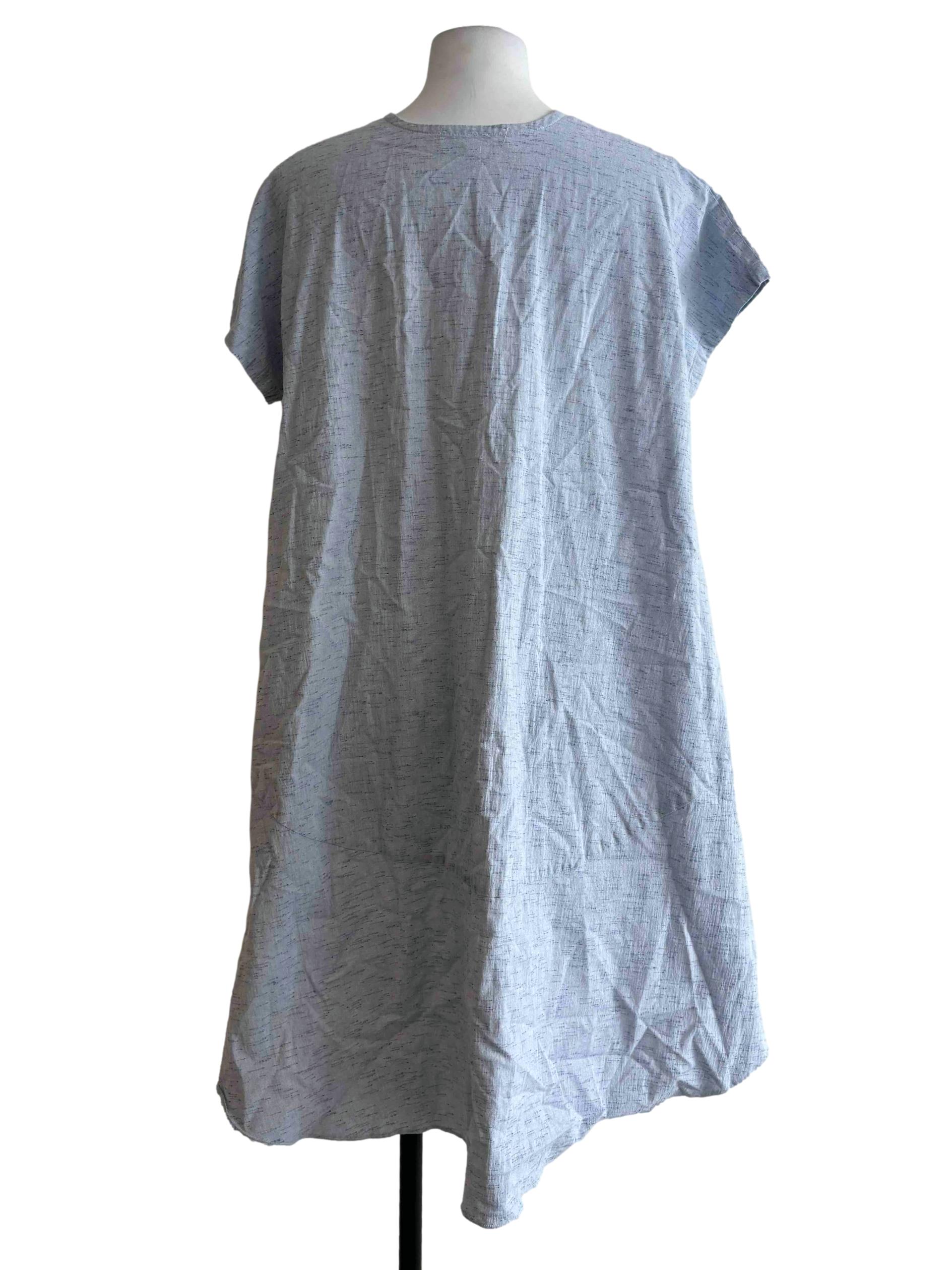 Baby Blue High Low Blouse