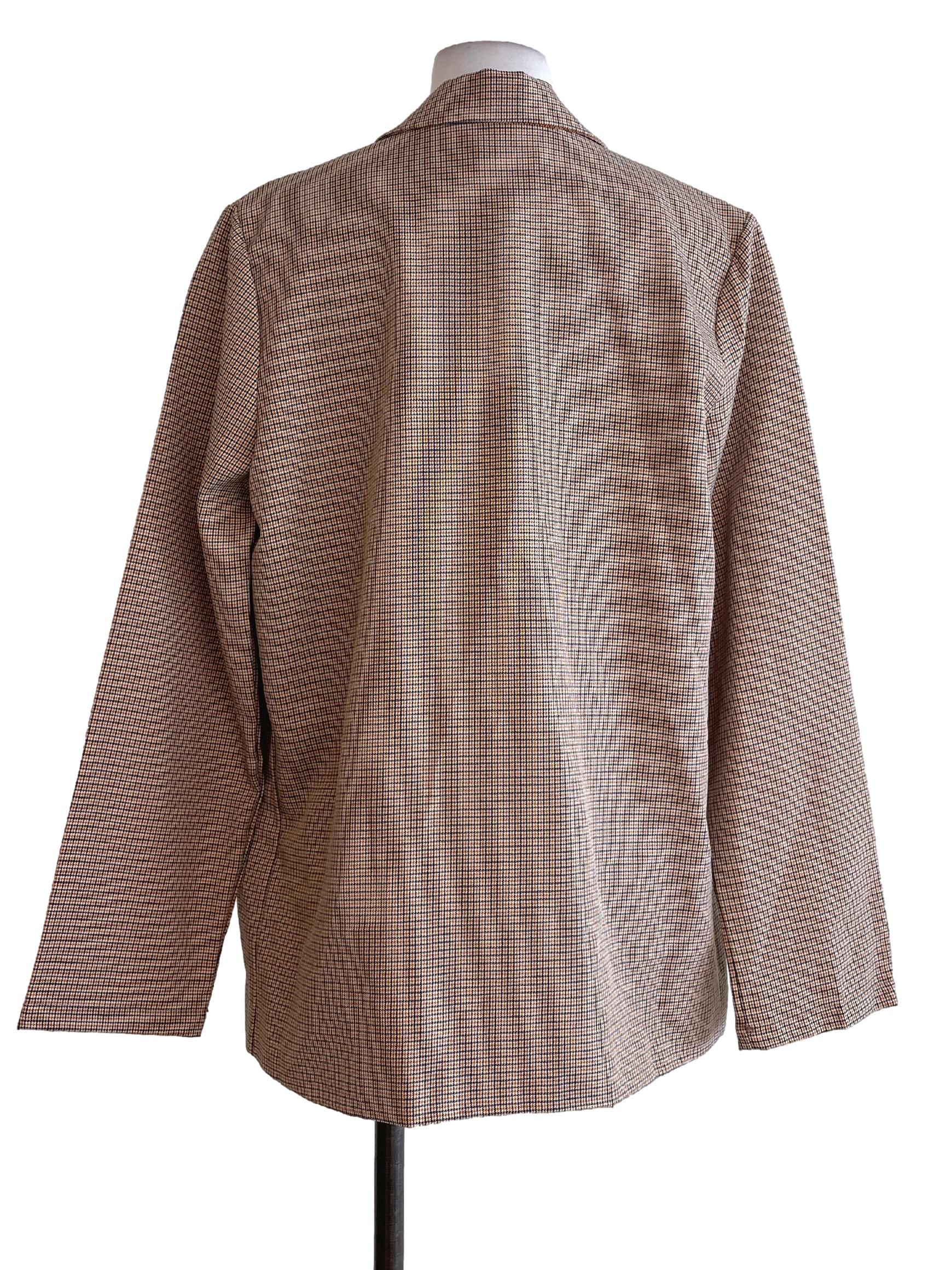 Gold Orange Nailshead Outerwear