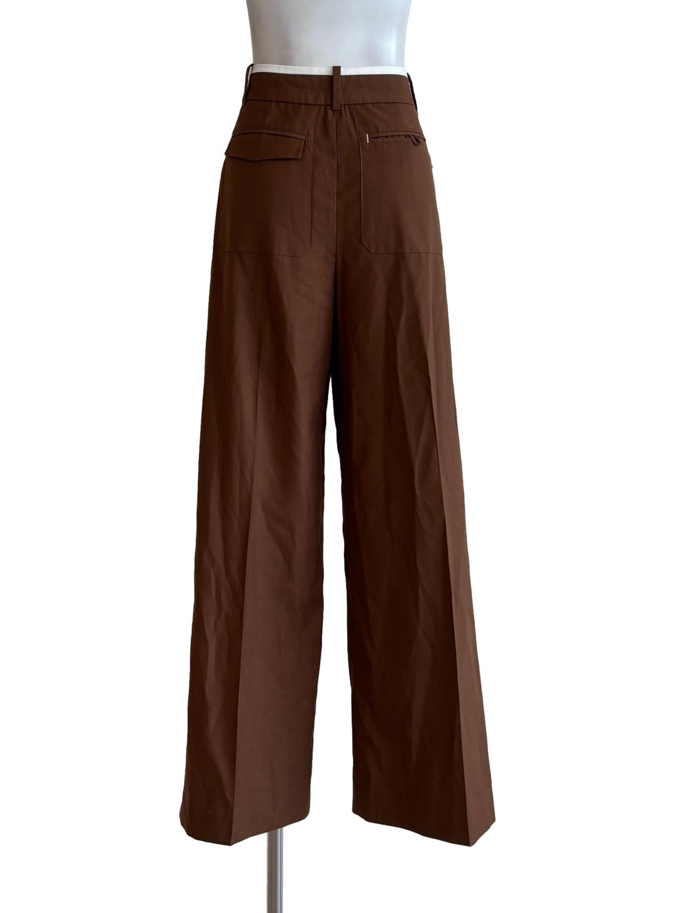 Chocolate Relaxed Suit Pants
