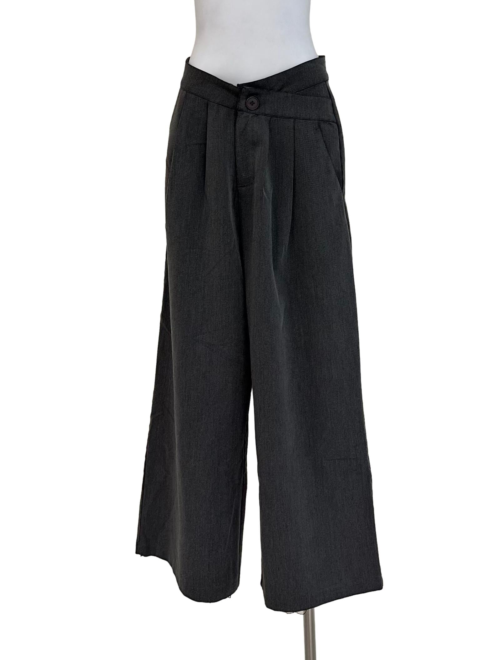 Smoke Grey Wide Leg Pant TEM