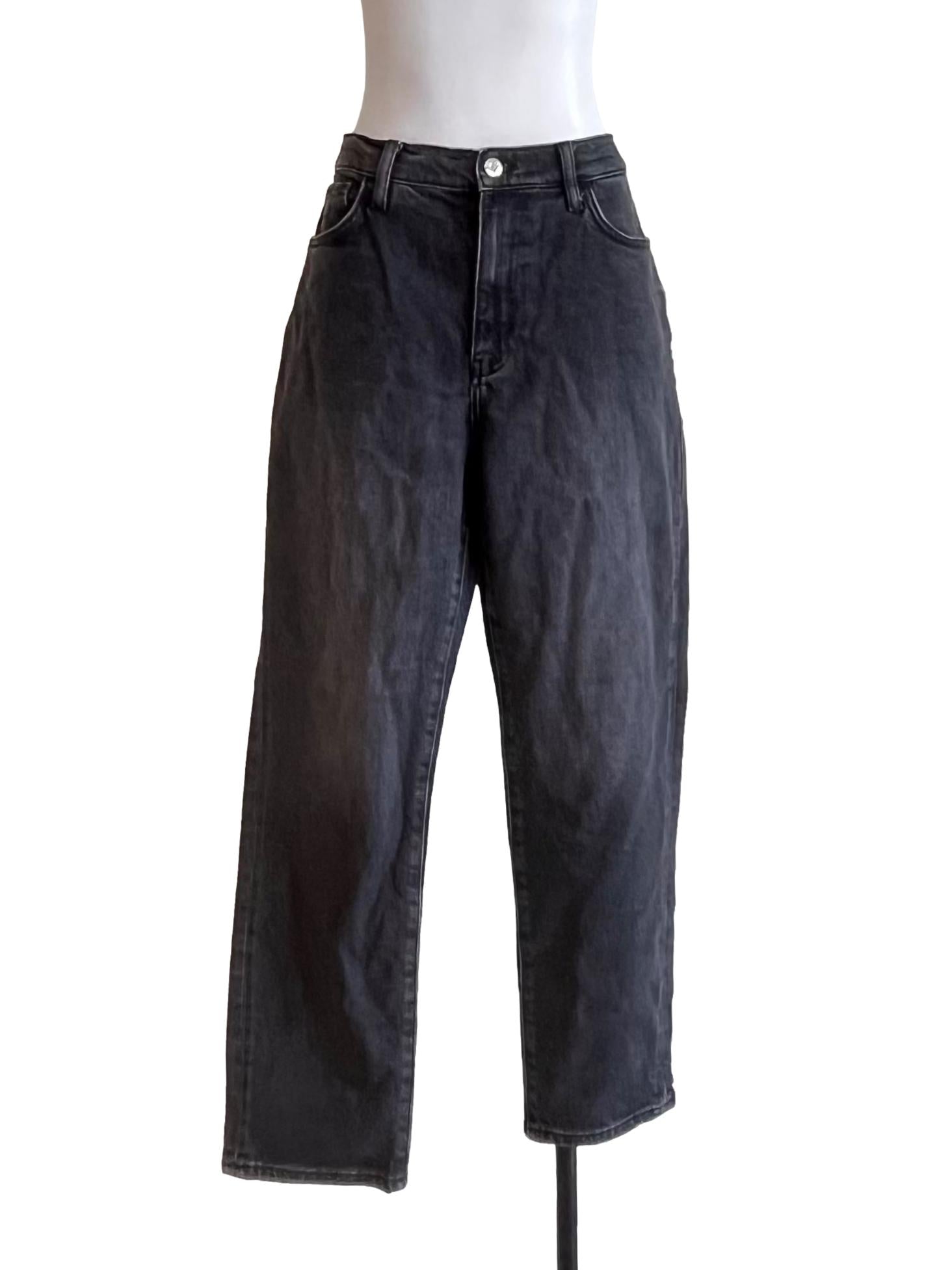 Iron Black Straight Cut Jeans