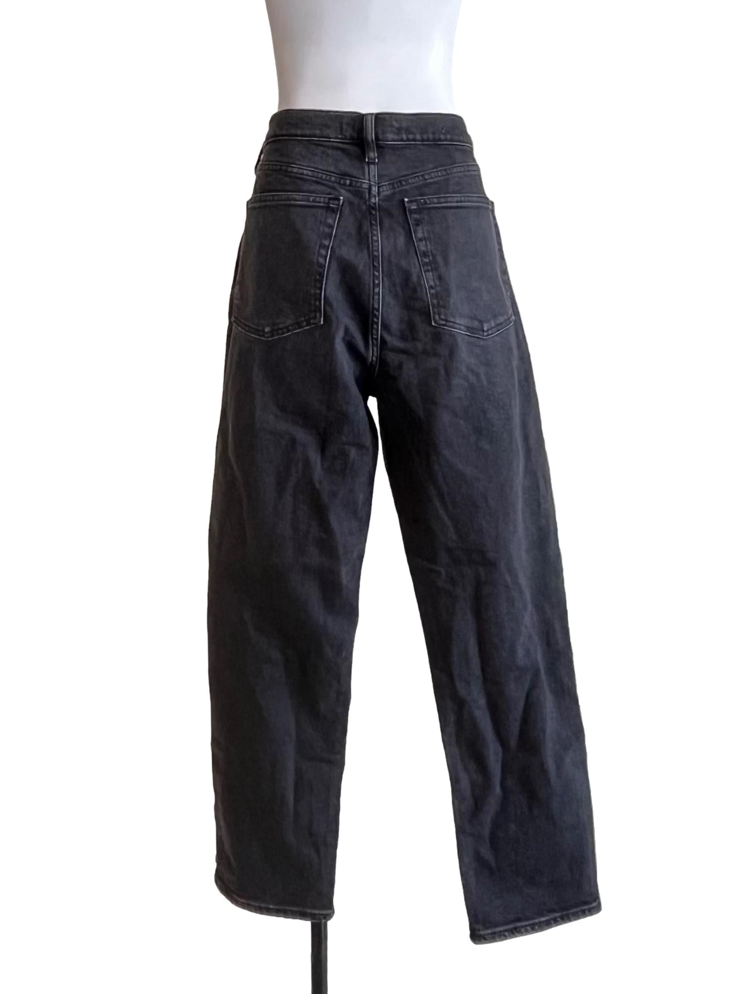 Iron Black Straight Cut Jeans