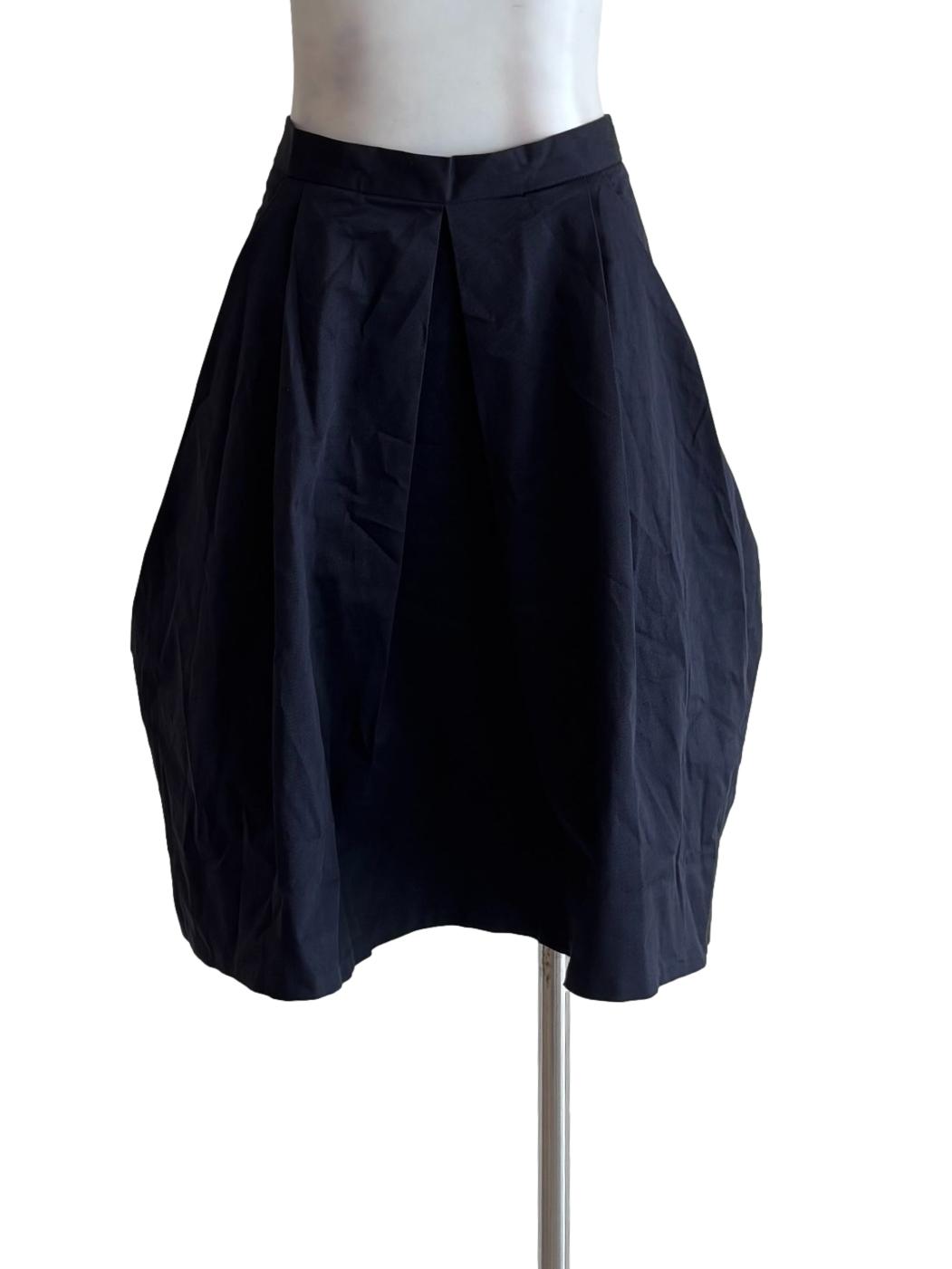 Blue Black Cotton Skirt