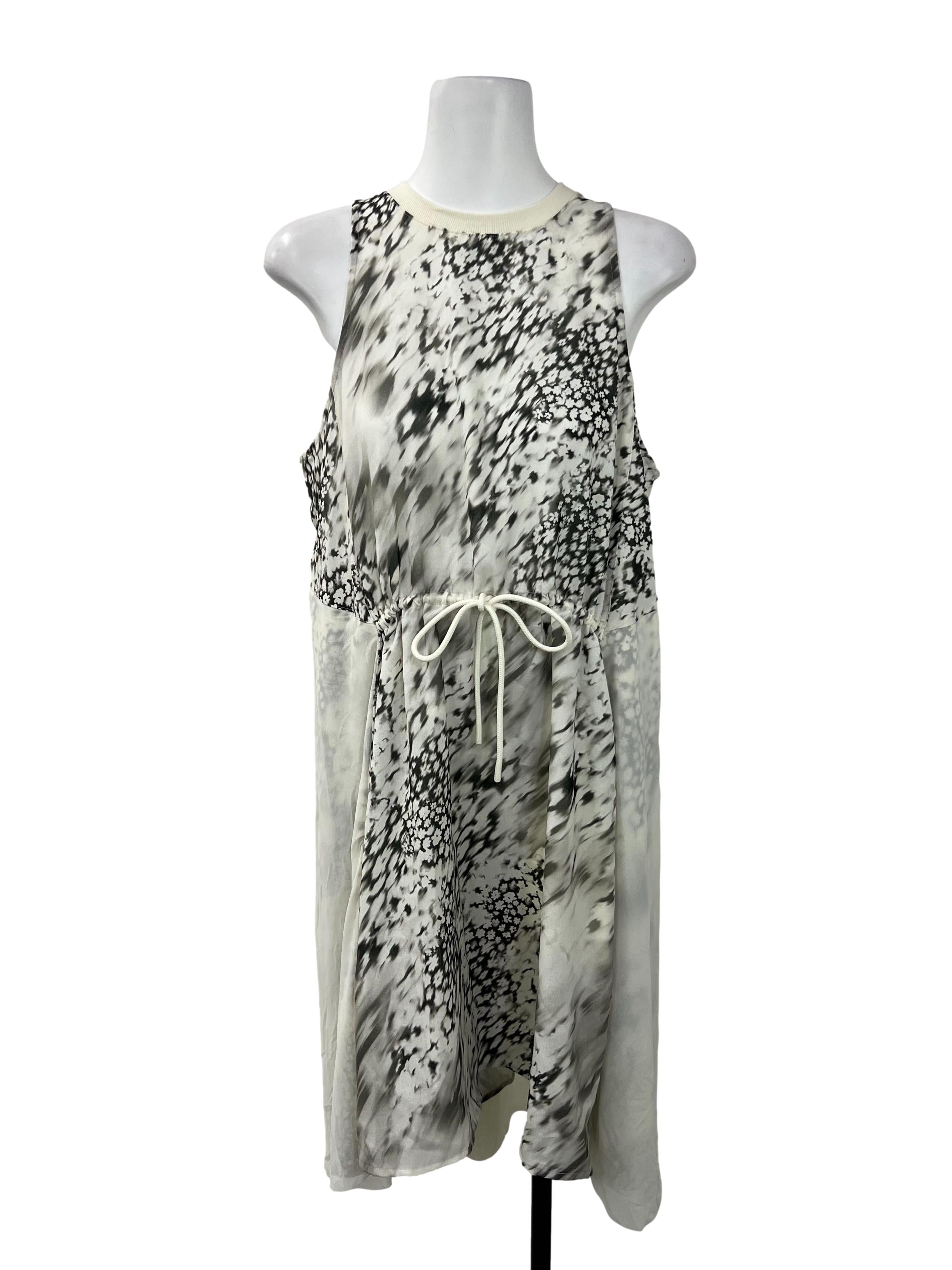 White Abstract Dress