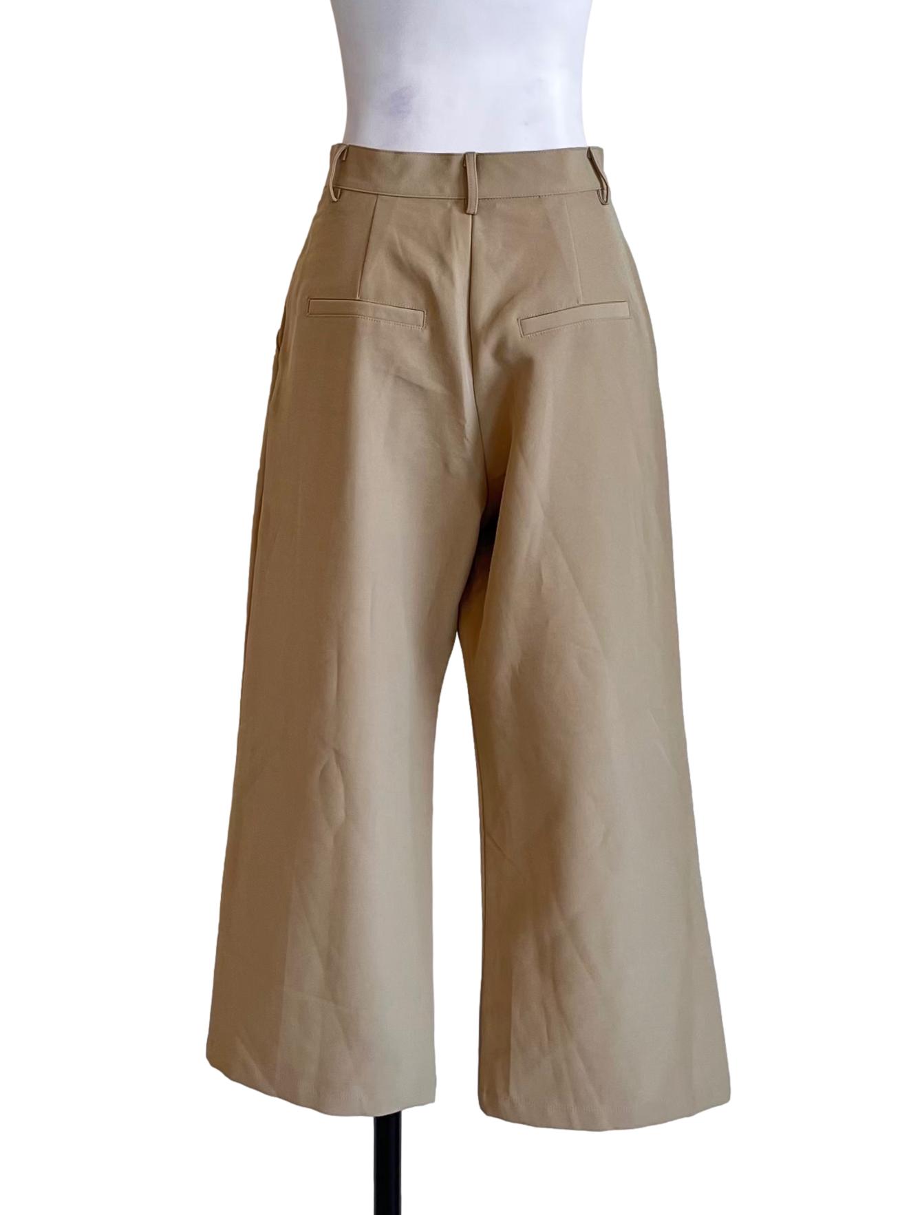 Warm Olive Culottes Pants