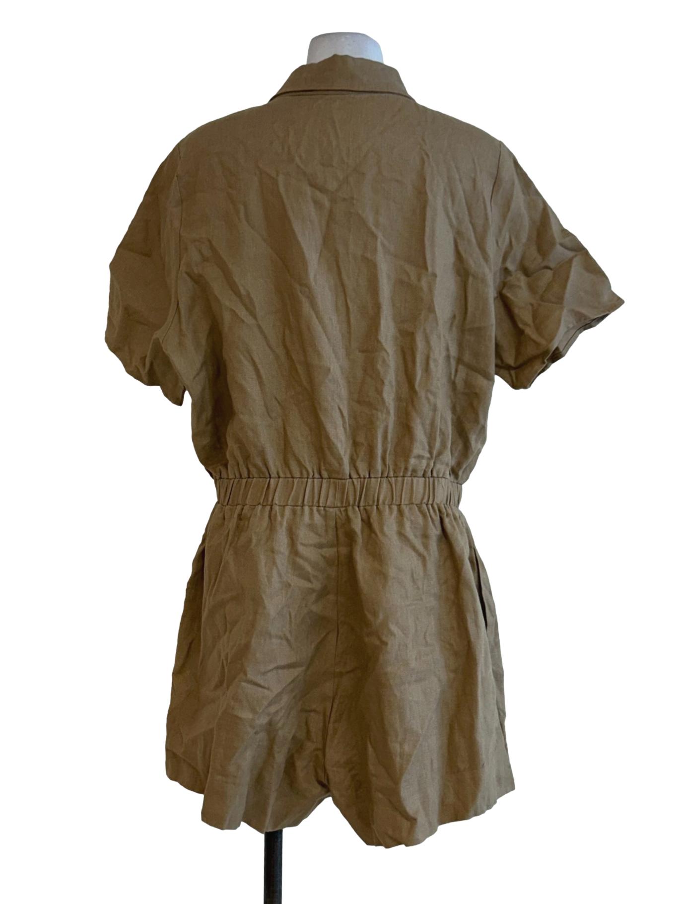 Tortilla Brown Shirt Romper OSN
