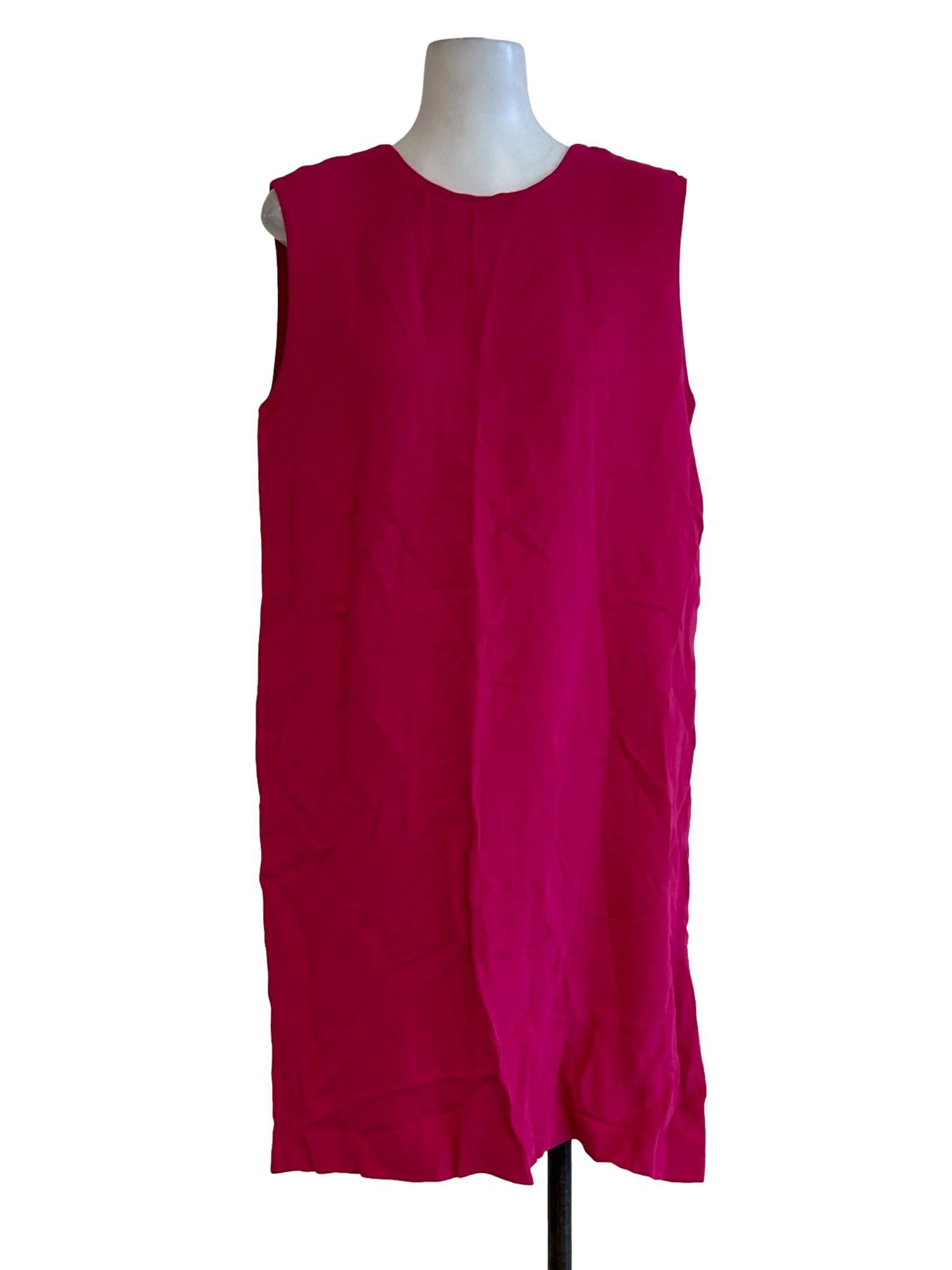 Hot Pink Sleeveless Mini Dress