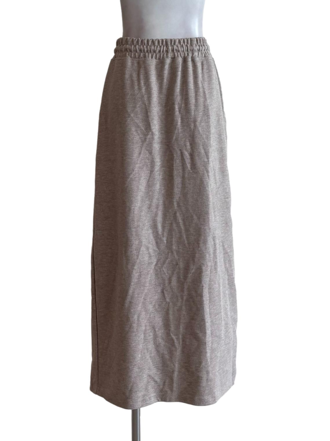 Almond Brown Casual Skirt