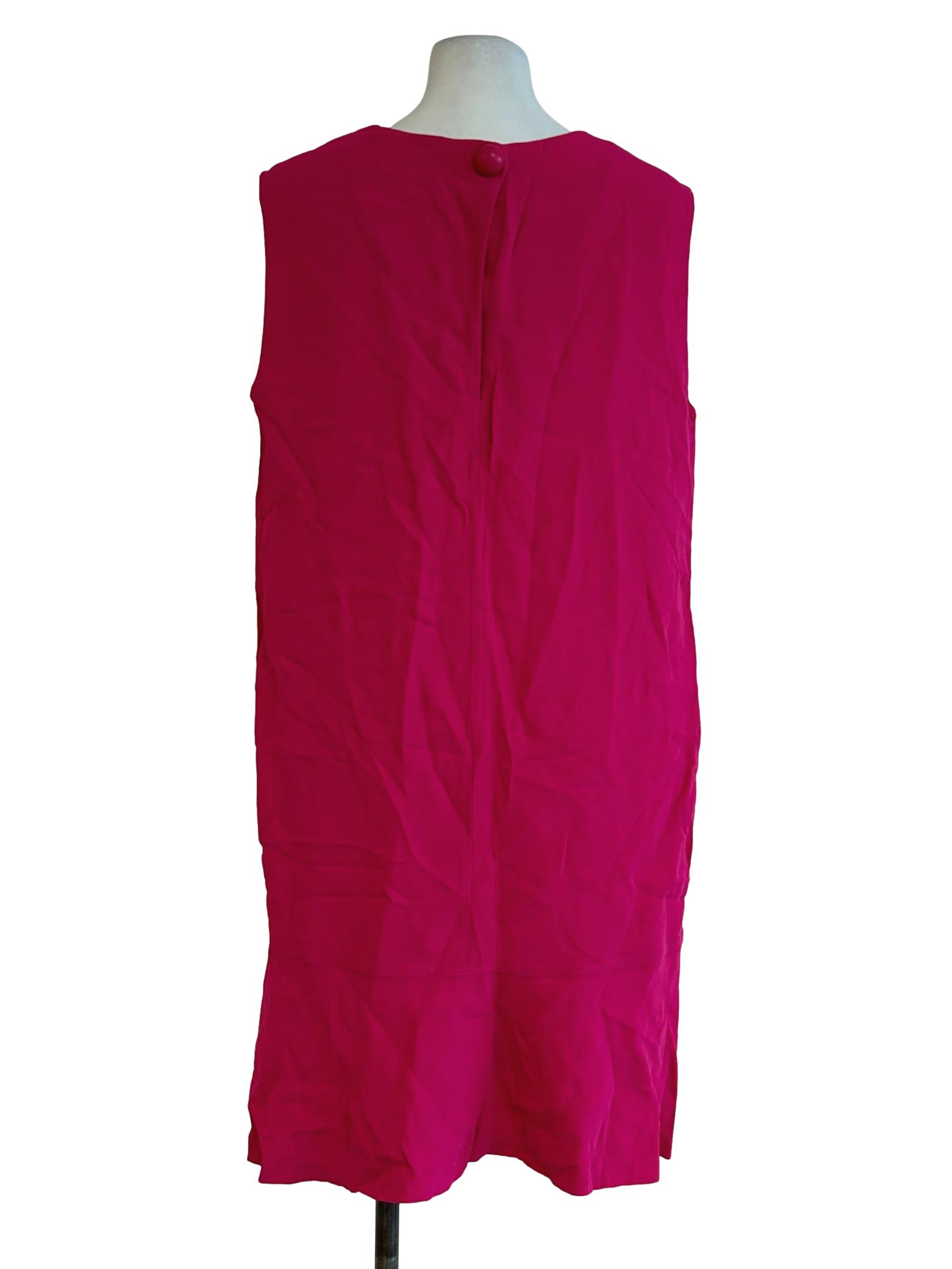 Hot Pink Sleeveless Mini Dress