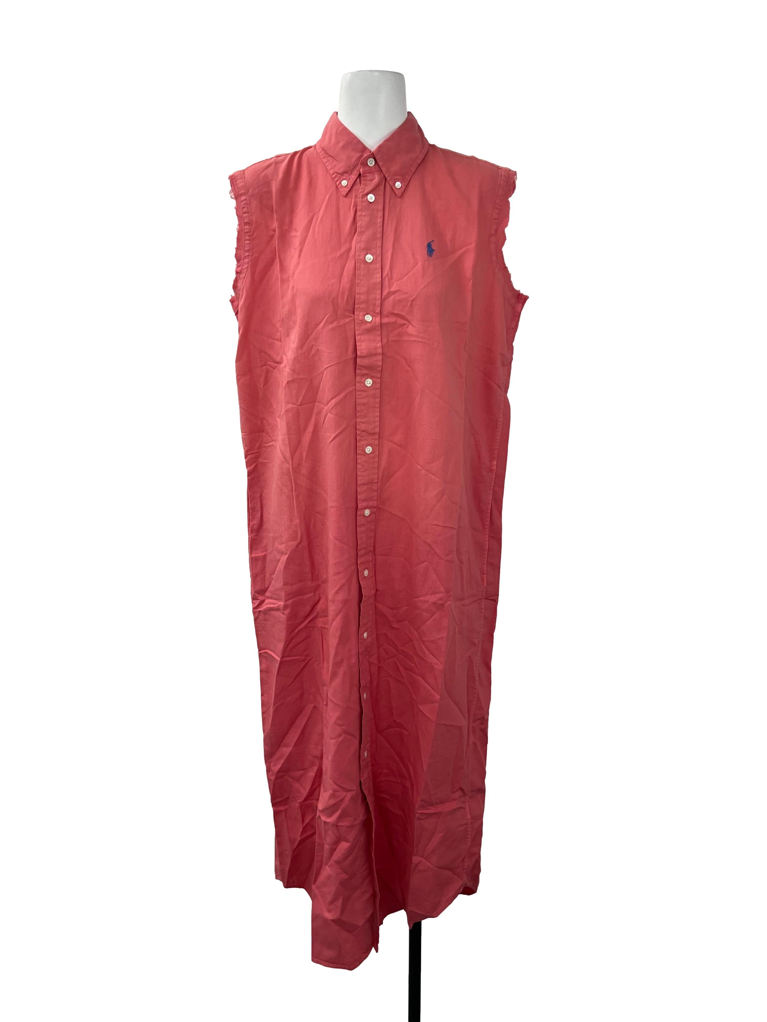Coral Collared Dress