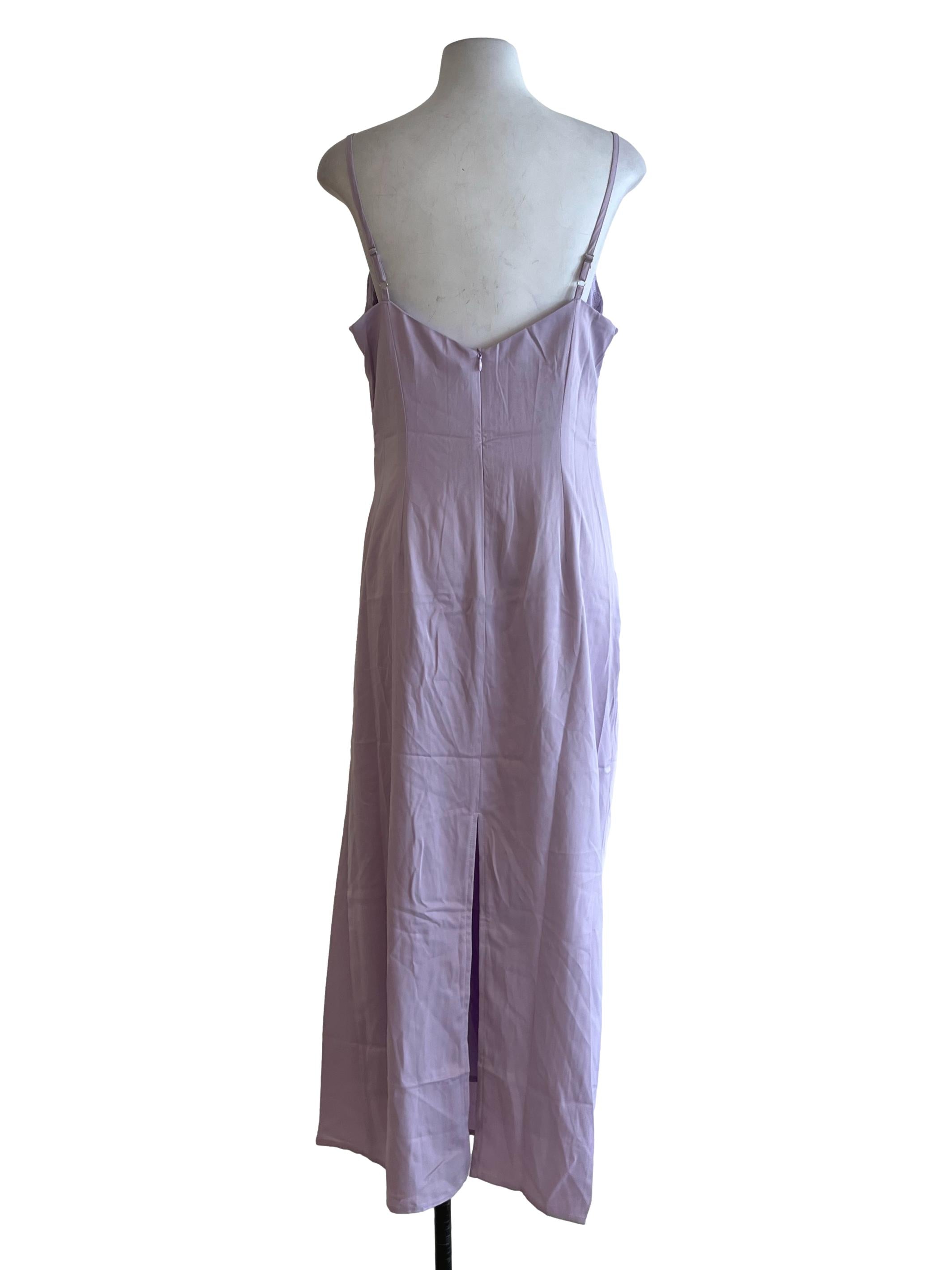 Lilac Purple Spaghetti Strap Sheath Dress