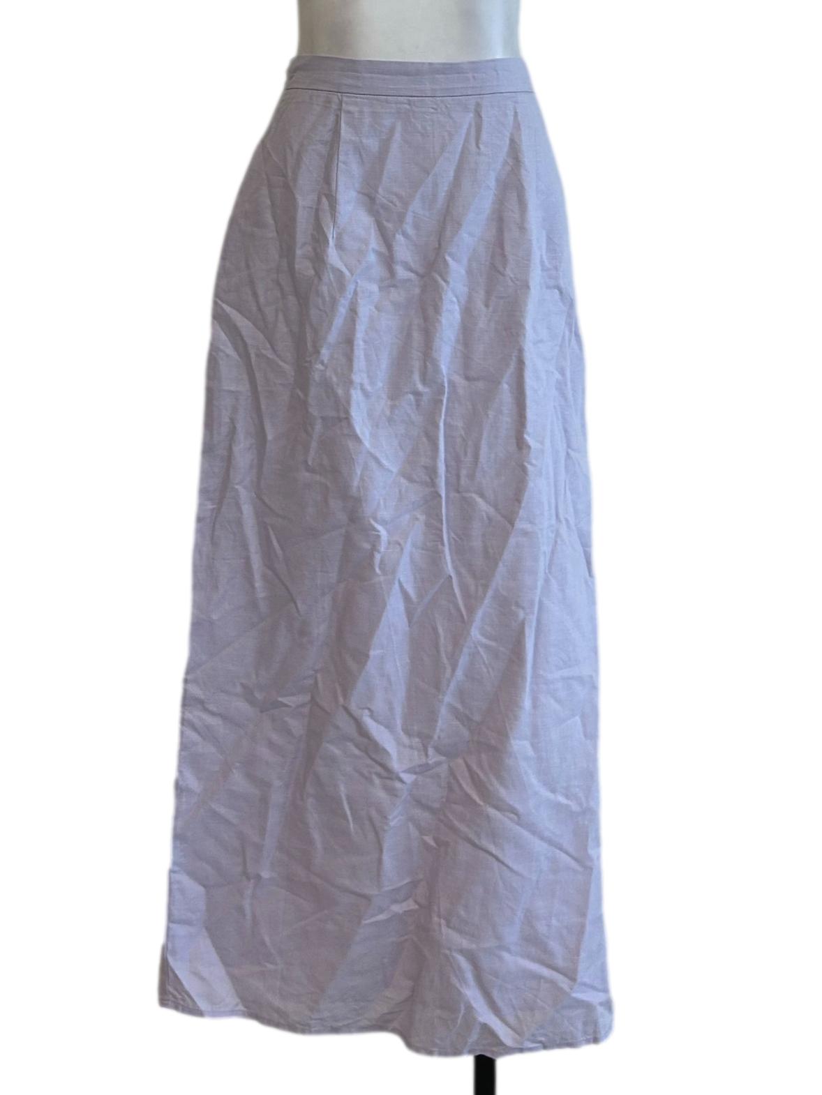Lilac Purple Pencil Midi Skirt OSN