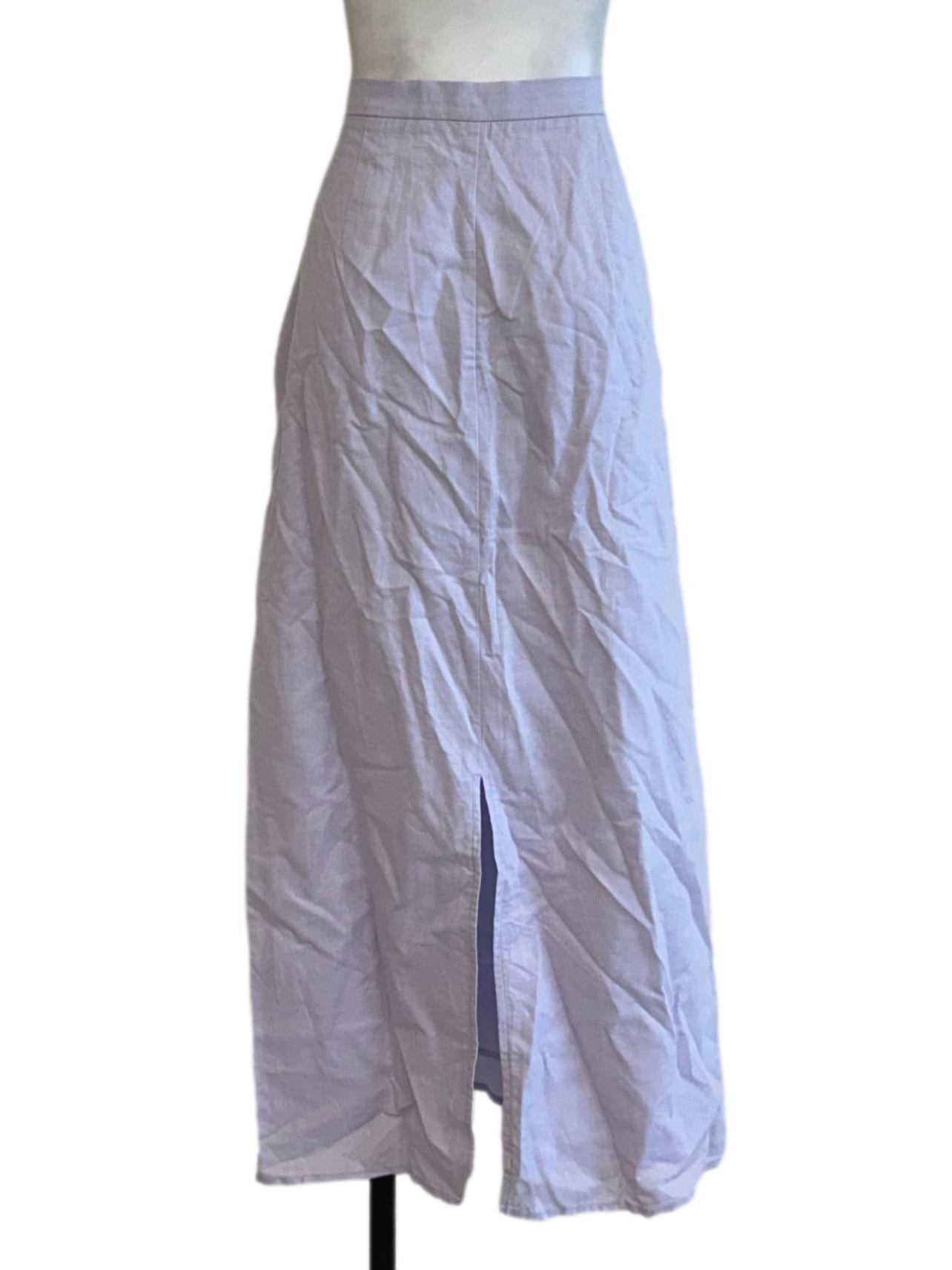 Lilac Purple Pencil Midi Skirt OSN