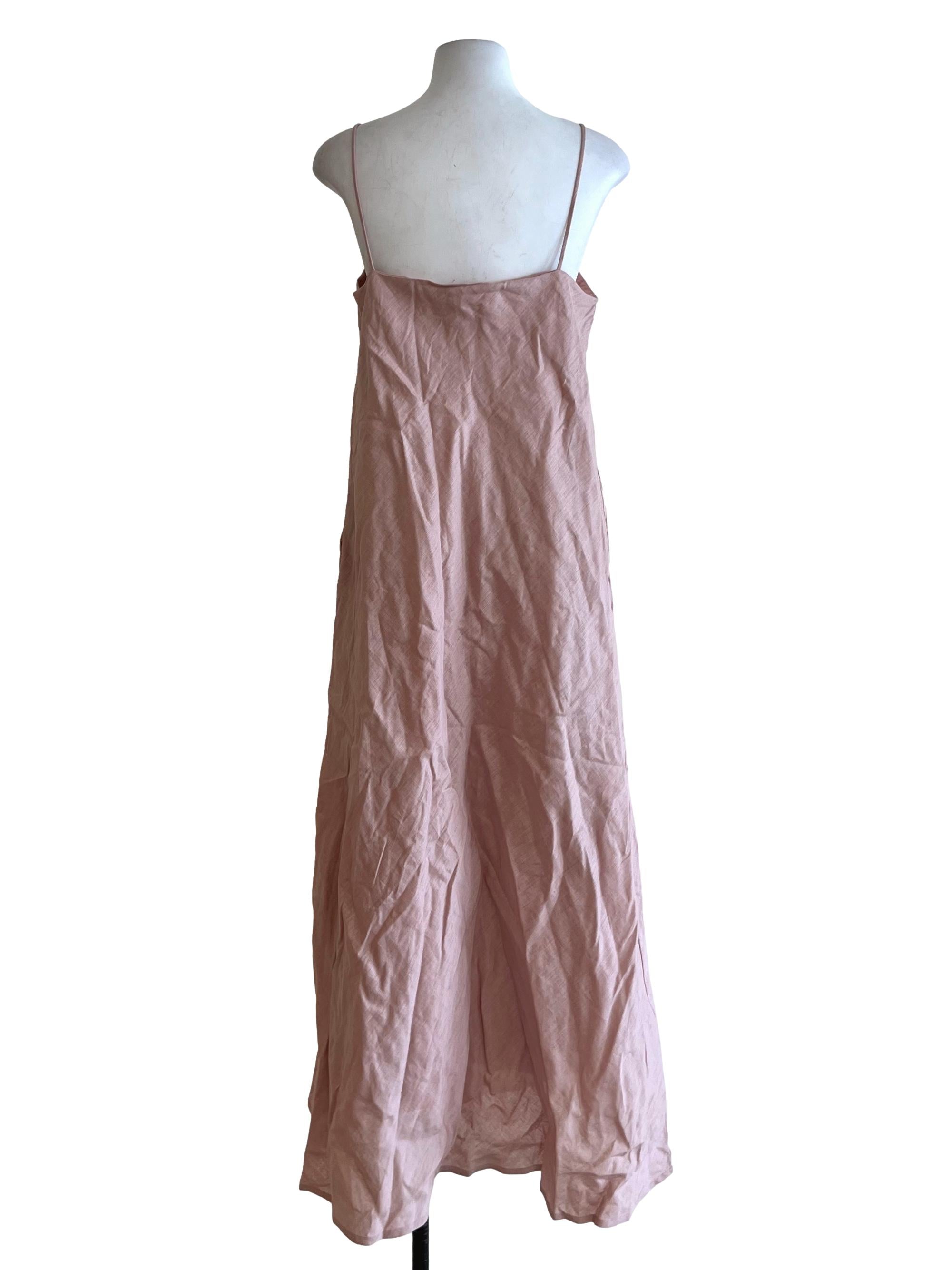 Blush Pink Spaghetti Strap Sheath Dress TEM