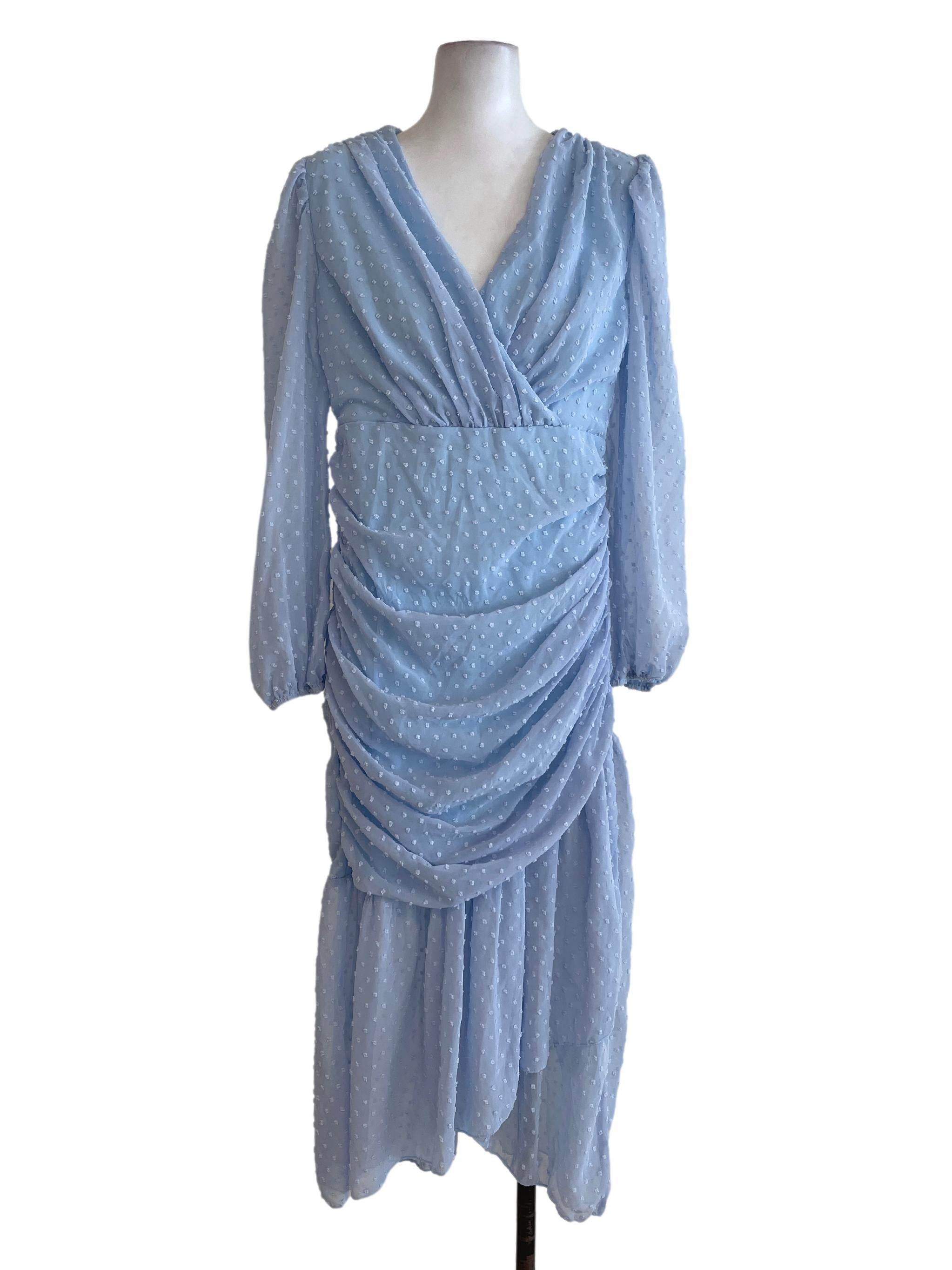 Baby Blue Dot Dress