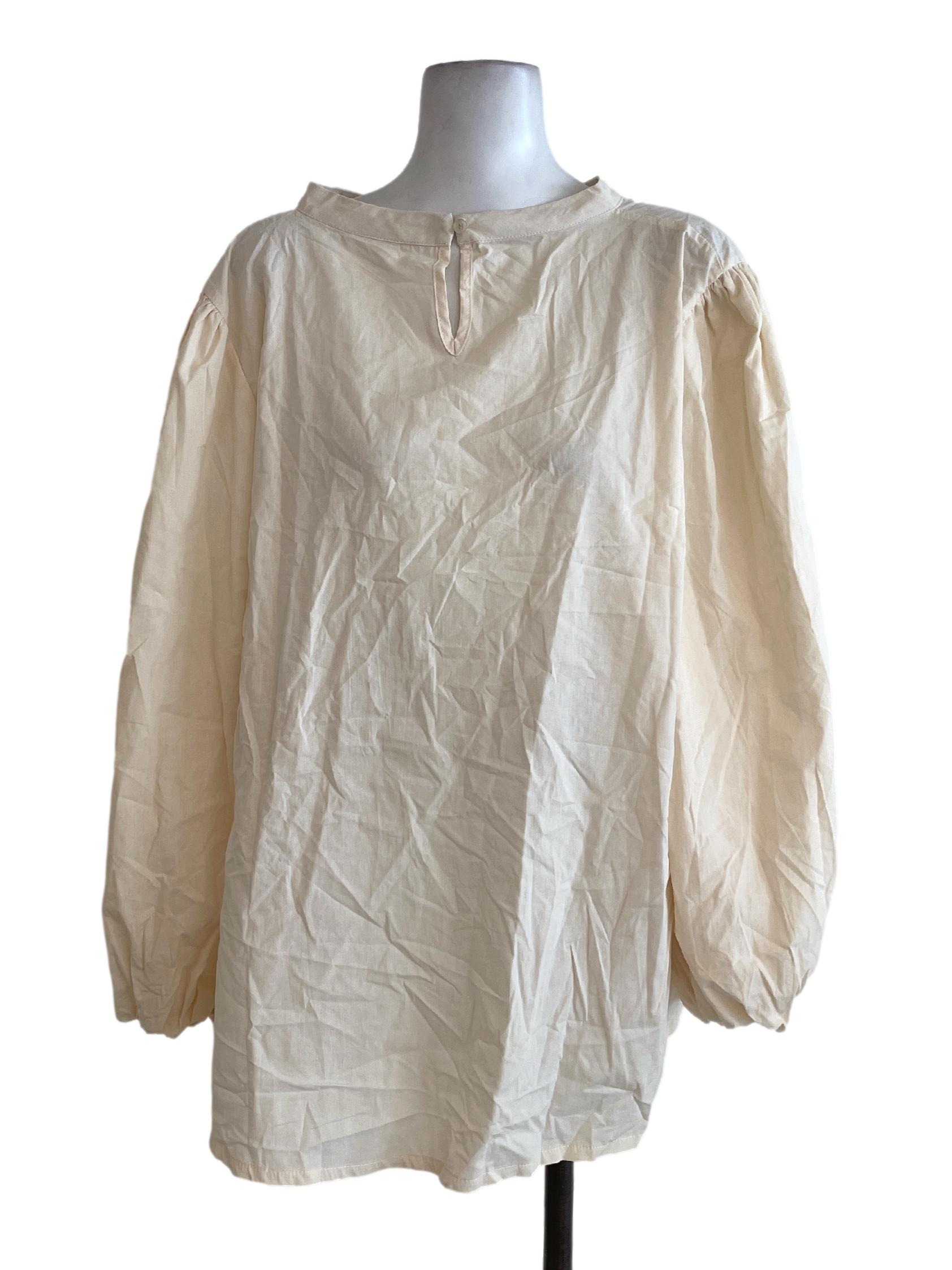 Cream Yellow Puffed Top