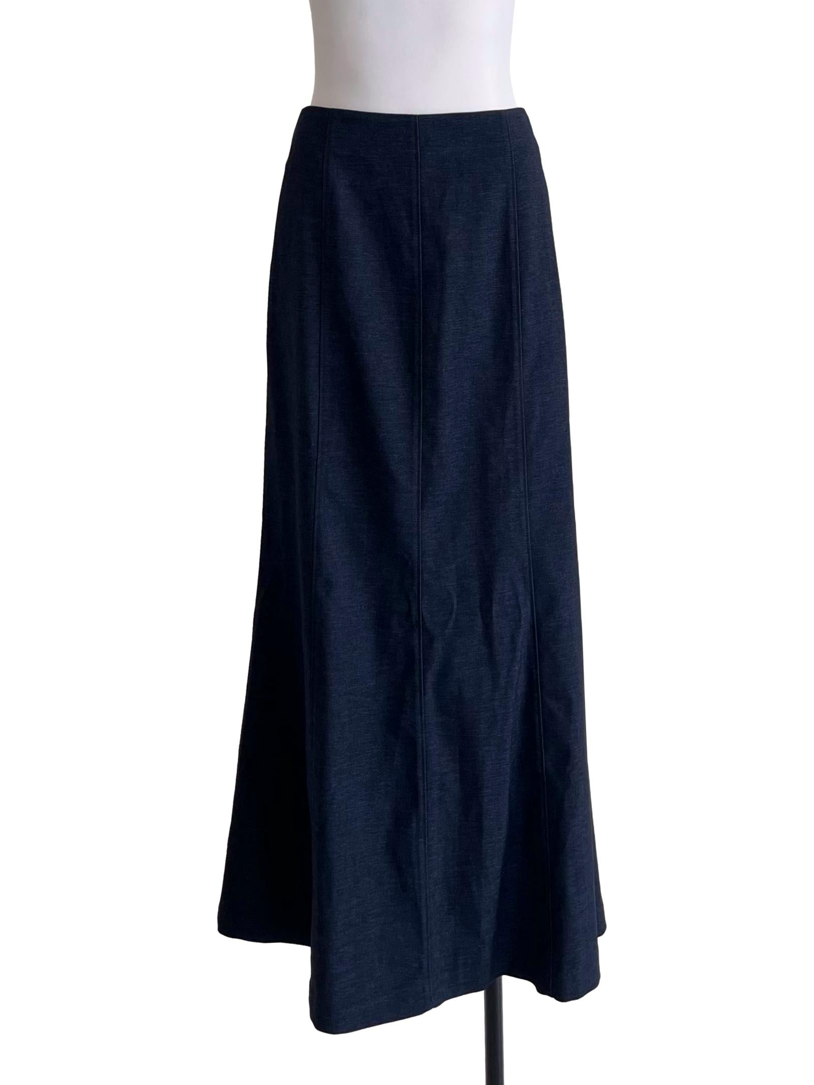 Dark Indigo A-Line Skirt