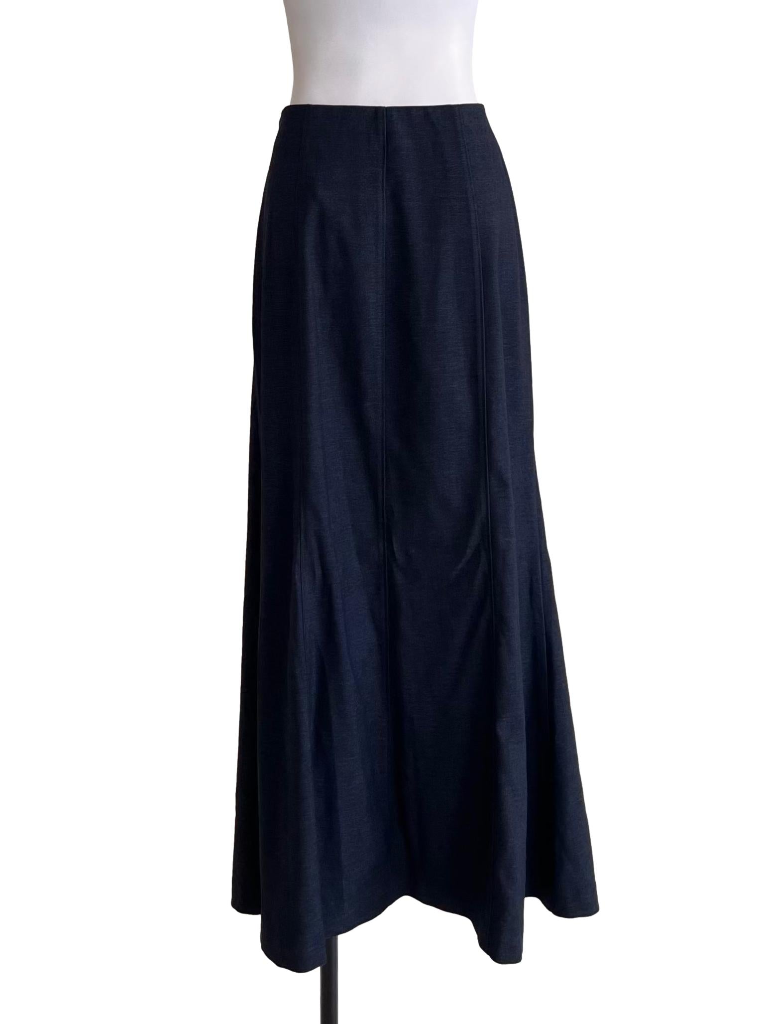 Dark Indigo A-Line Skirt